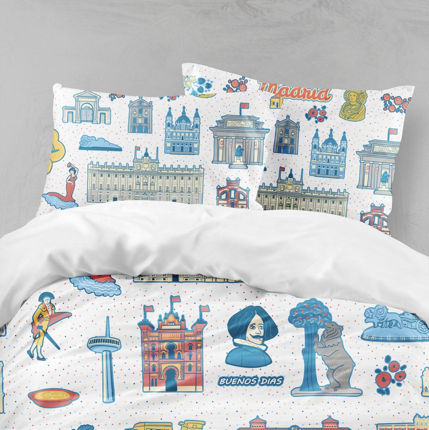 3D Cartoon Building Quilt Cover Set Bedding Set Pillowcases 175