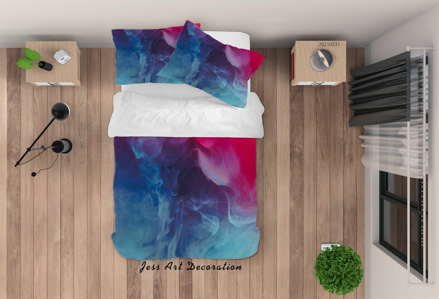 3D Abstract Colored Marble Texture Quilt Cover Set Bedding Set Duvet Cover Pillowcases 283
