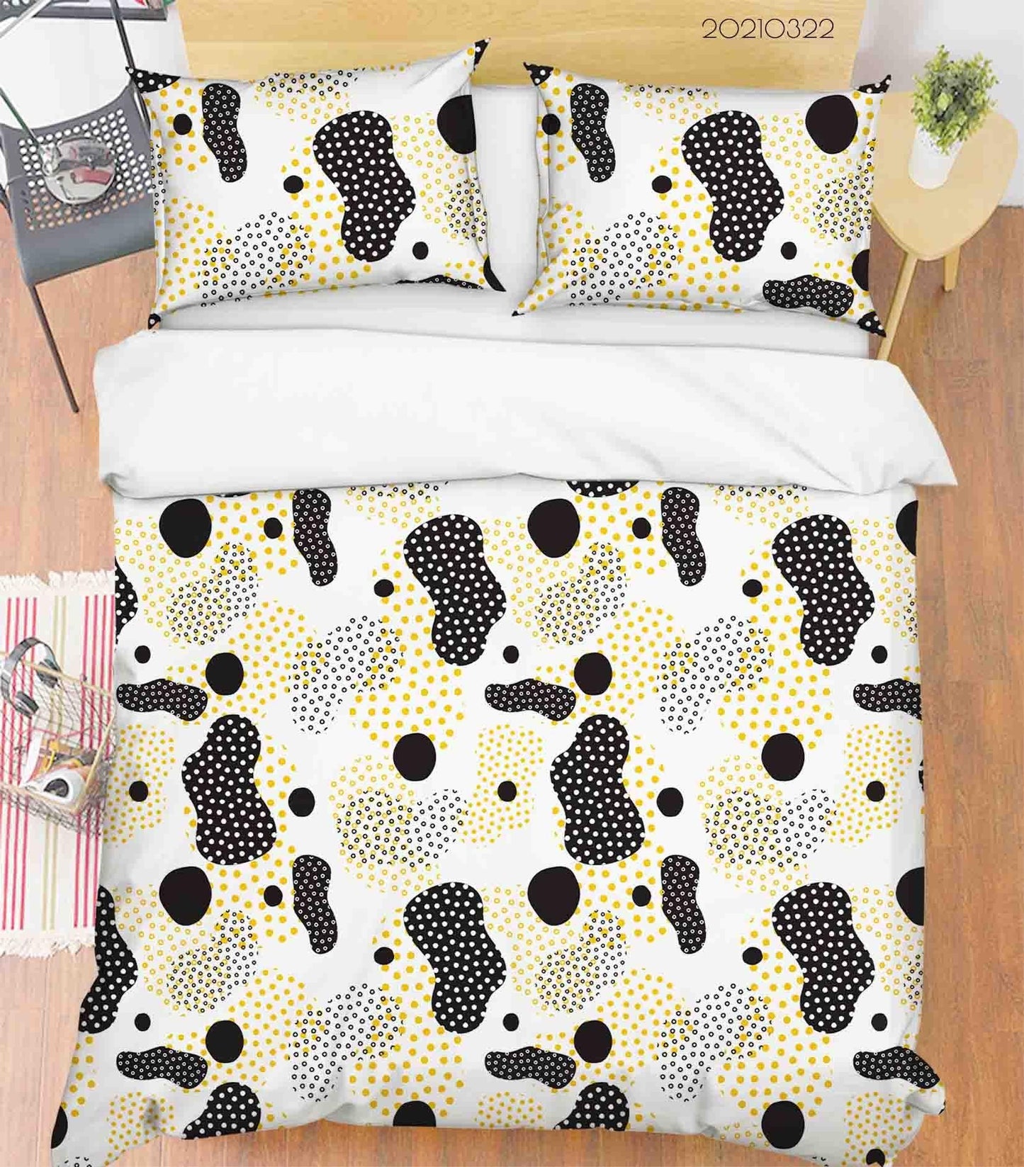 3D Abstract Geometric Pattern Quilt Cover Set Bedding Set Duvet Cover Pillowcases 17 LQH