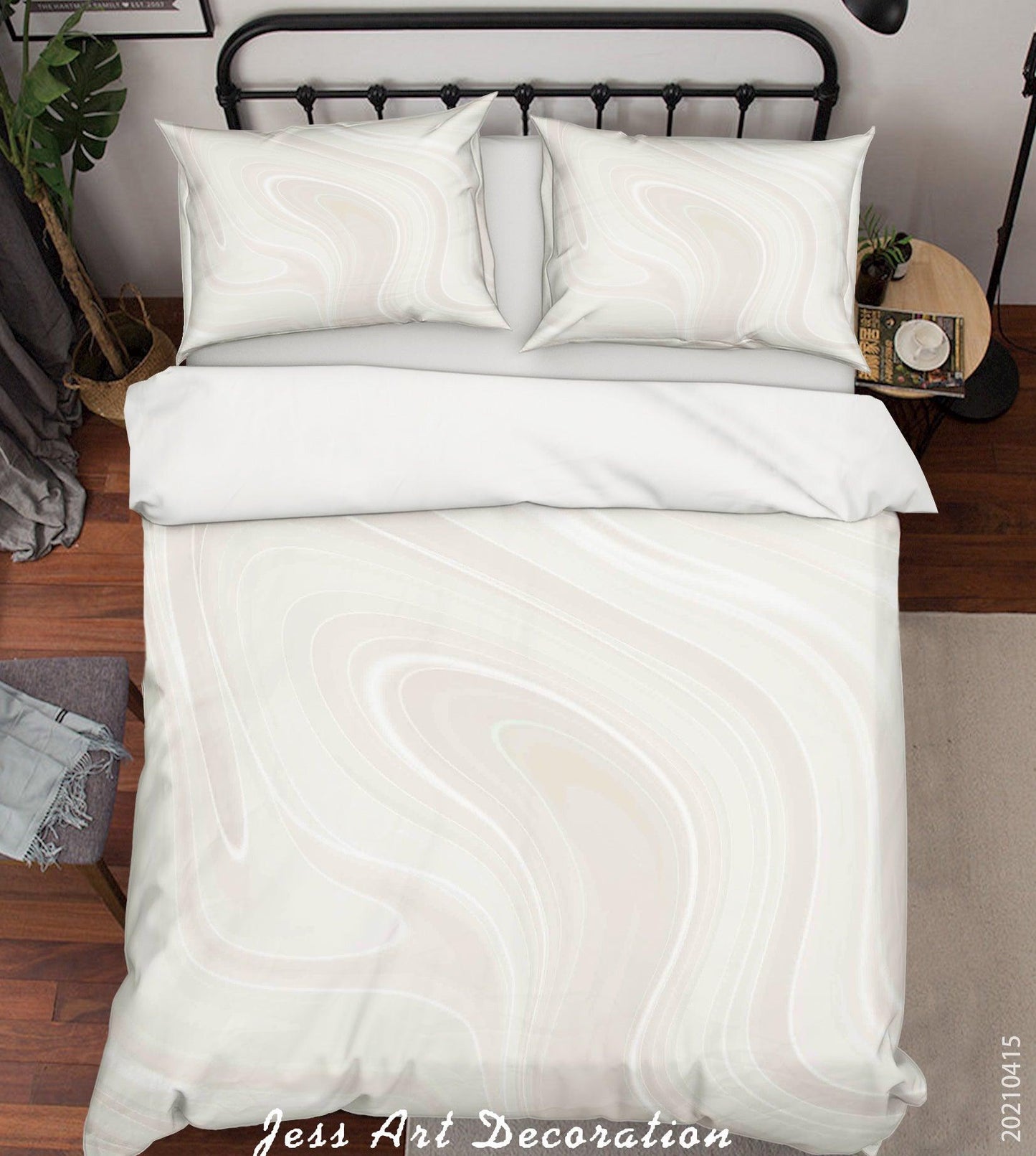 3D Abstract Marble Pattern Quilt Cover Set Bedding Set Duvet Cover Pillowcases 126