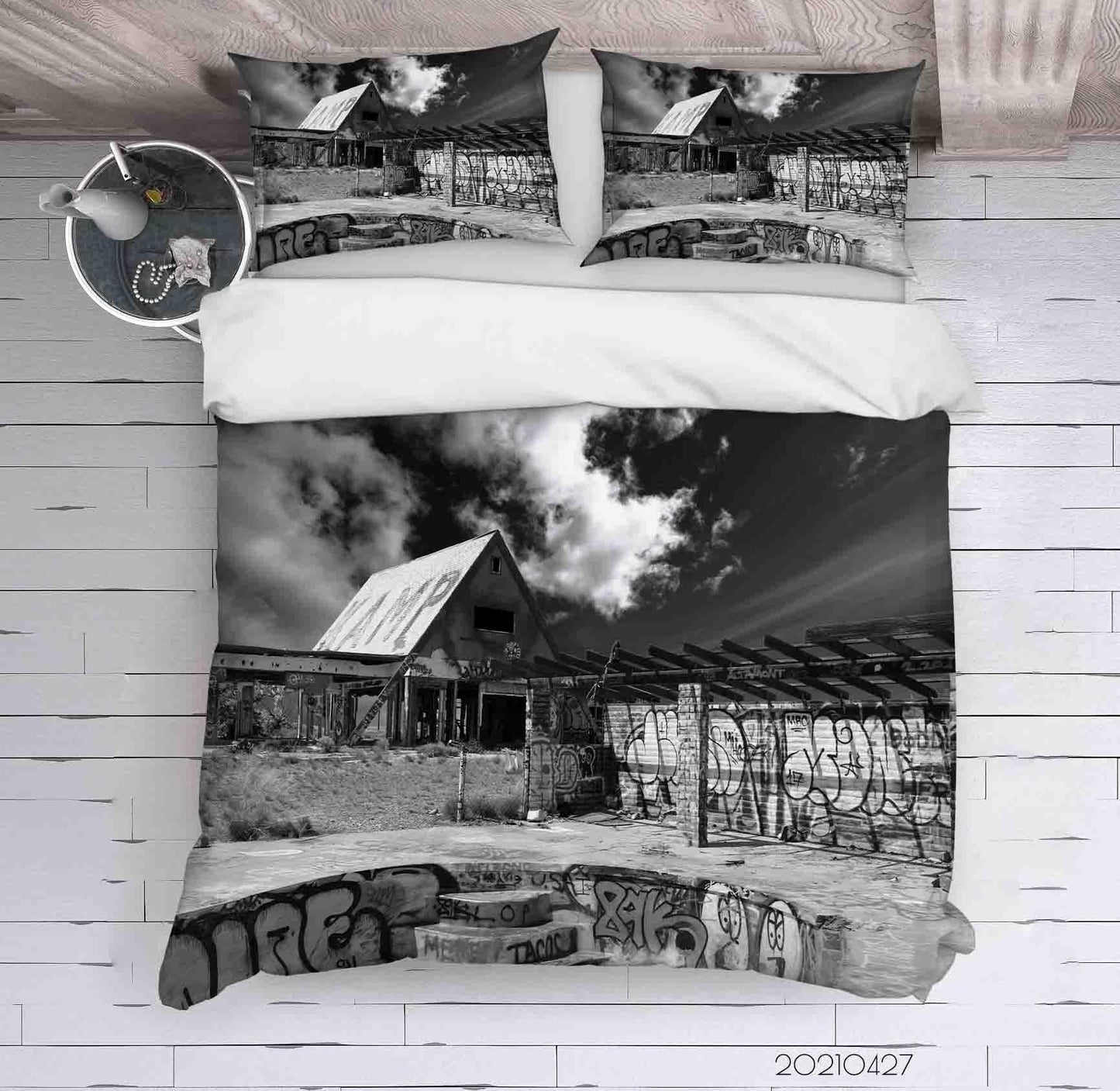 3D Abstract Art Street Graffiti Quilt Cover Set Bedding Set Duvet Cover Pillowcases 96