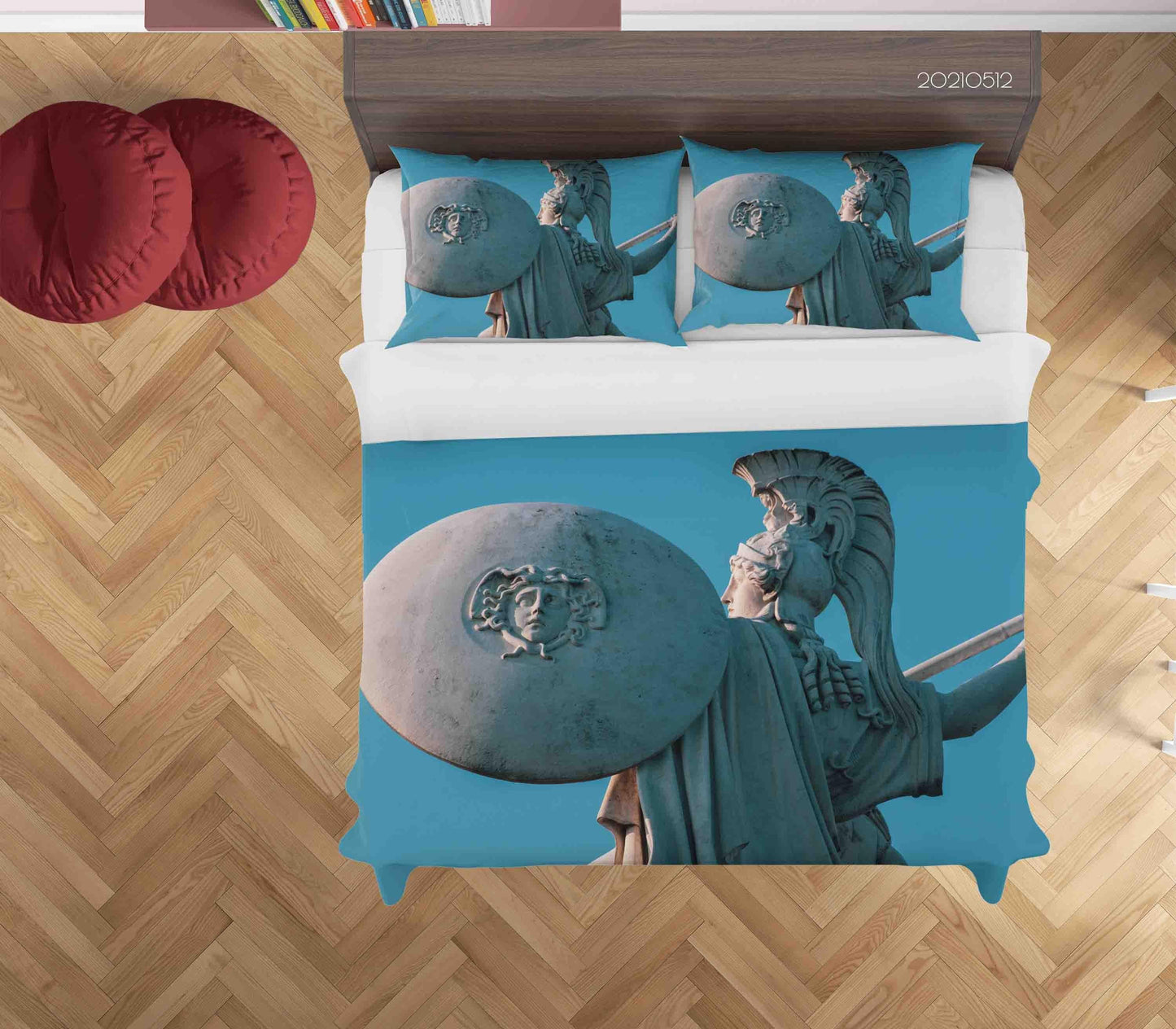 3D Blue Sky Sculpture Quilt Cover Set Bedding Set Duvet Cover Pillowcases 239
