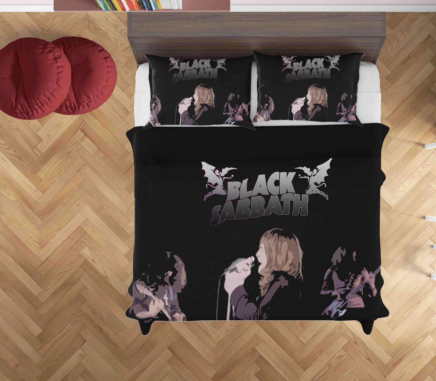 3D Black Sabbath Rock Quilt Cover Set Bedding Set Duvet Cover Pillowcases SF43
