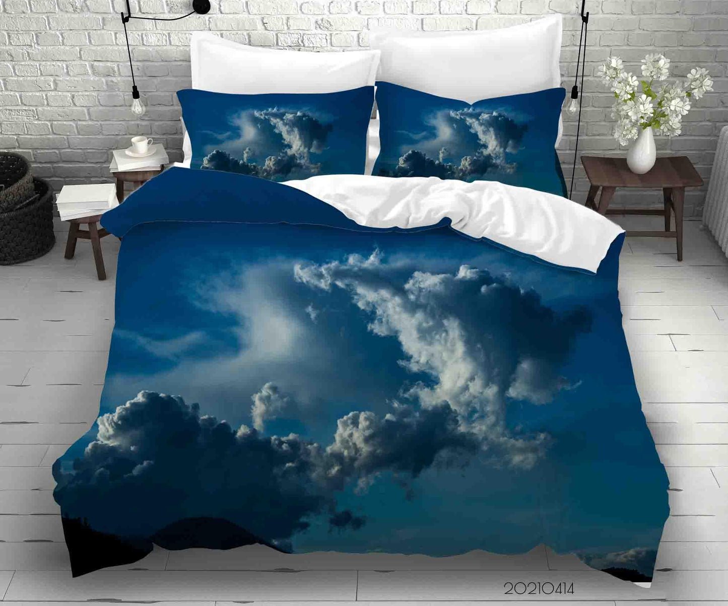 3D Blue Sky Cloud Quilt Cover Set Bedding Set Duvet Cover Pillowcases 35