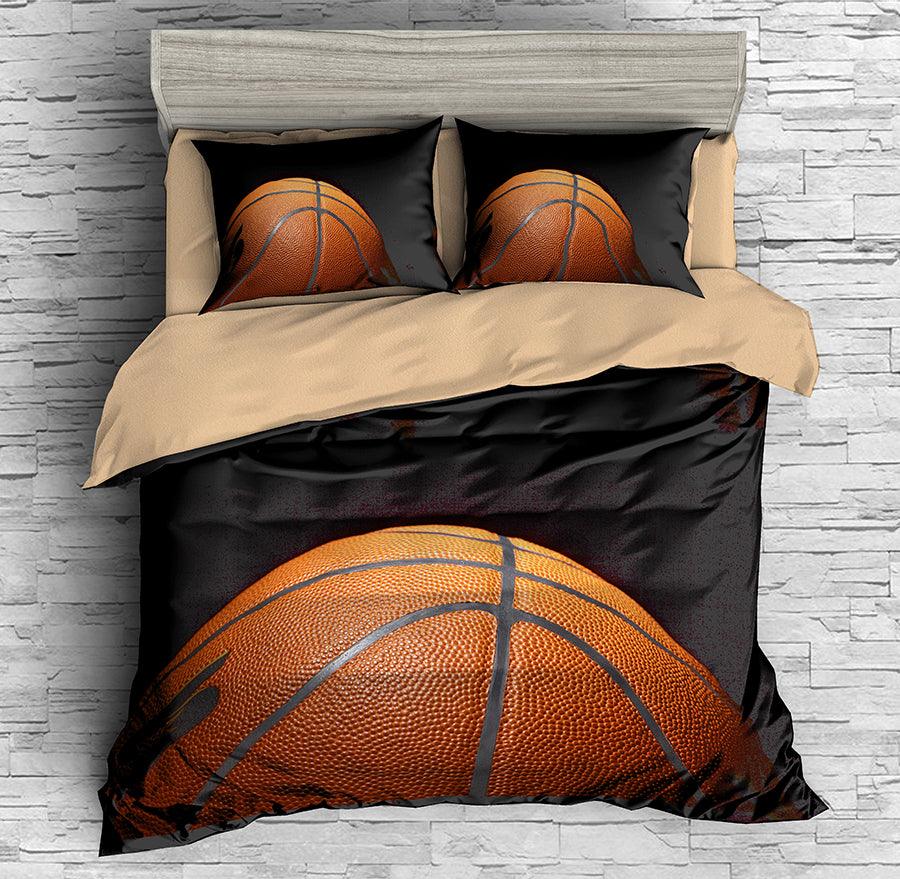 3D Basketball Black Quilt Cover Set Bedding Set Pillowcases 58