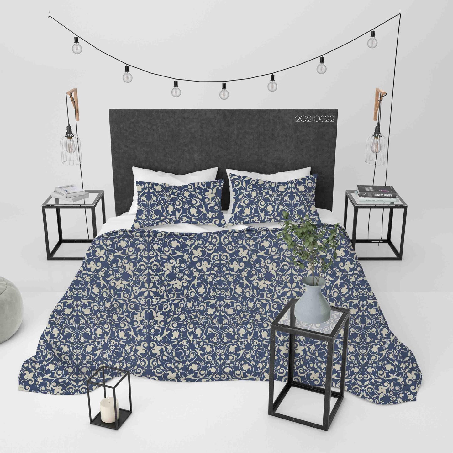 3D Baroque Pattern Quilt Cover Set Bedding Set Duvet Cover Pillowcases 89