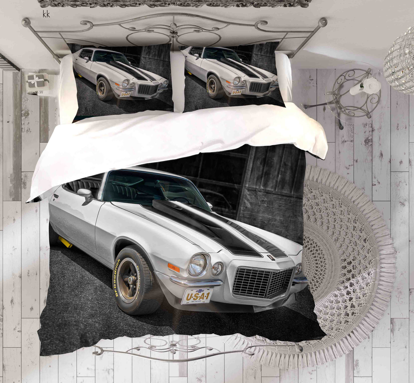 3D Automobile Plank Quilt Cover Set Bedding Set Duvet Cover Pillowcase 425