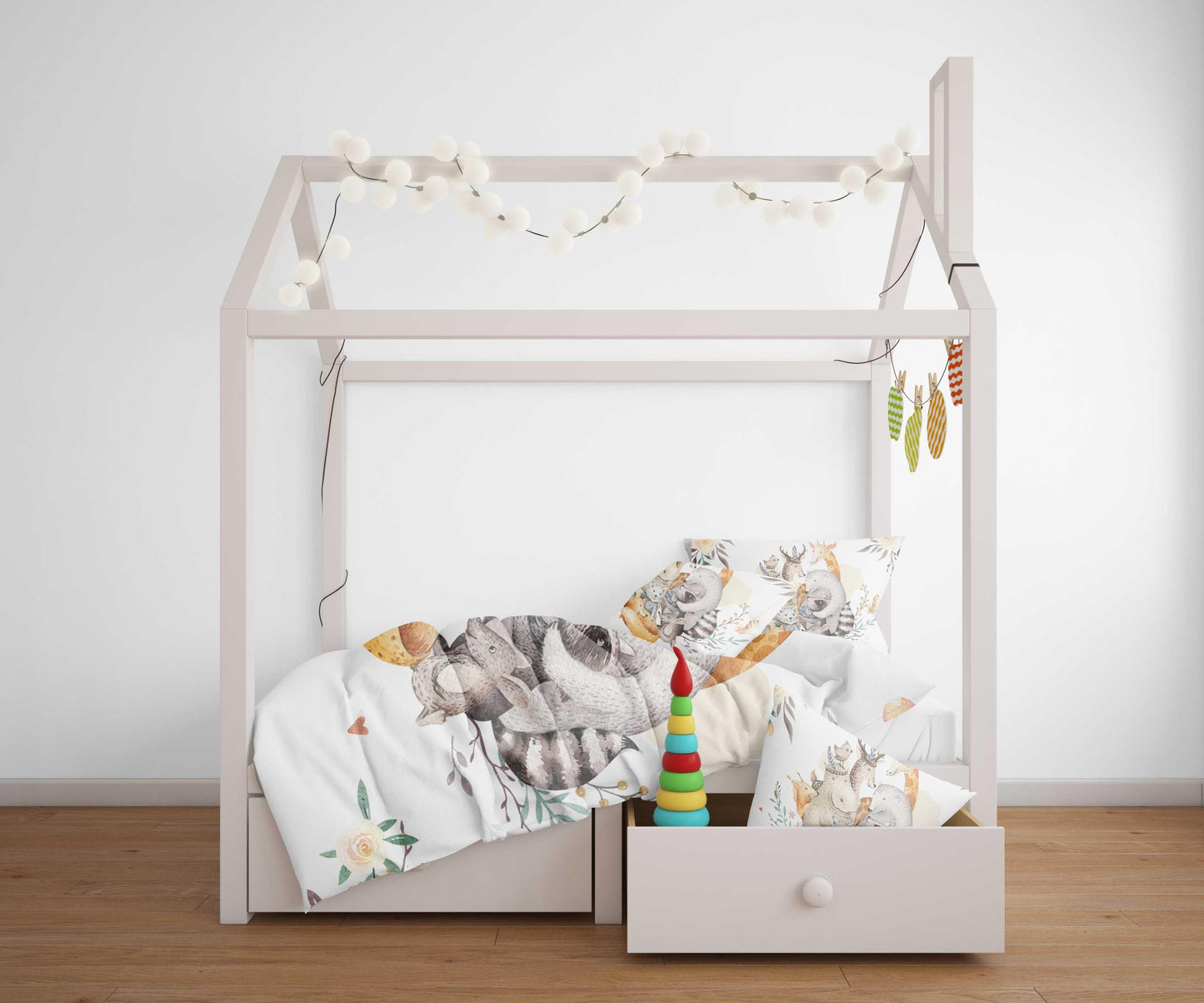 3D Animal Feather Floral Quilt Cover Set Bedding Set Pillowcases 47