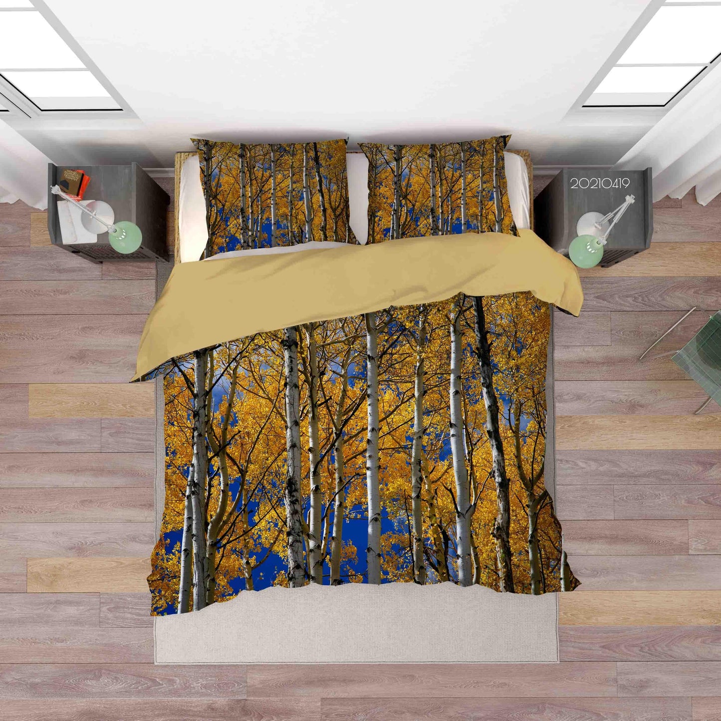 3D Autumn Forest Landscape Quilt Cover Set Bedding Set Duvet Cover Pillowcases 125