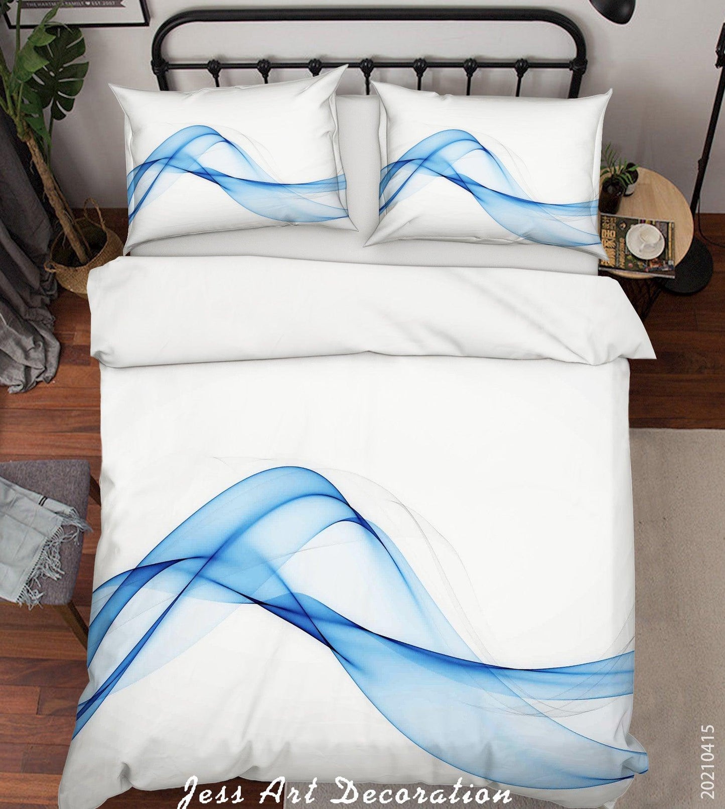 3D Abstract Blue Geometry Quilt Cover Set Bedding Set Duvet Cover Pillowcases 71