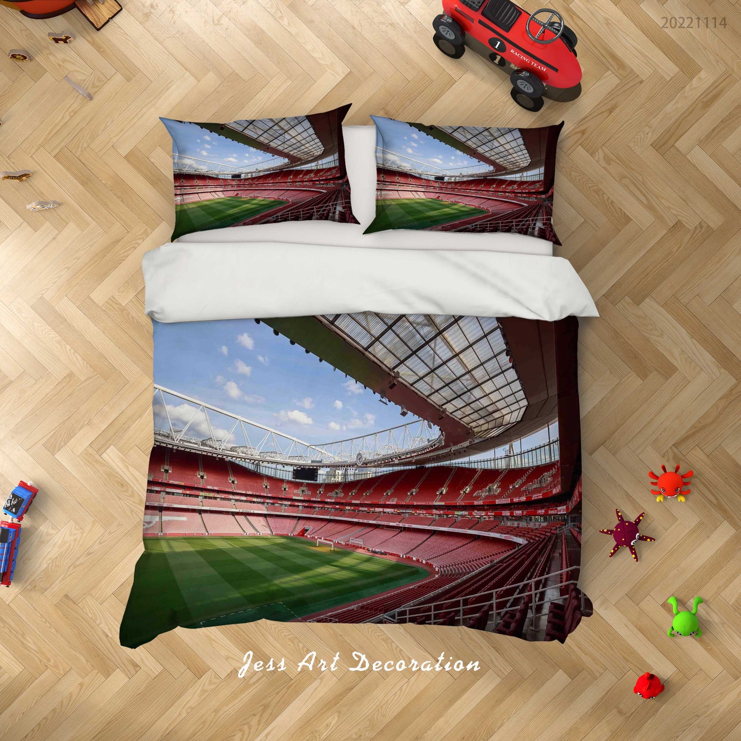 3D Arsenal FC Cloud Sky Spectator Seats Quilt Cover Set Bedding Set Duvet Cover Pillowcase 885