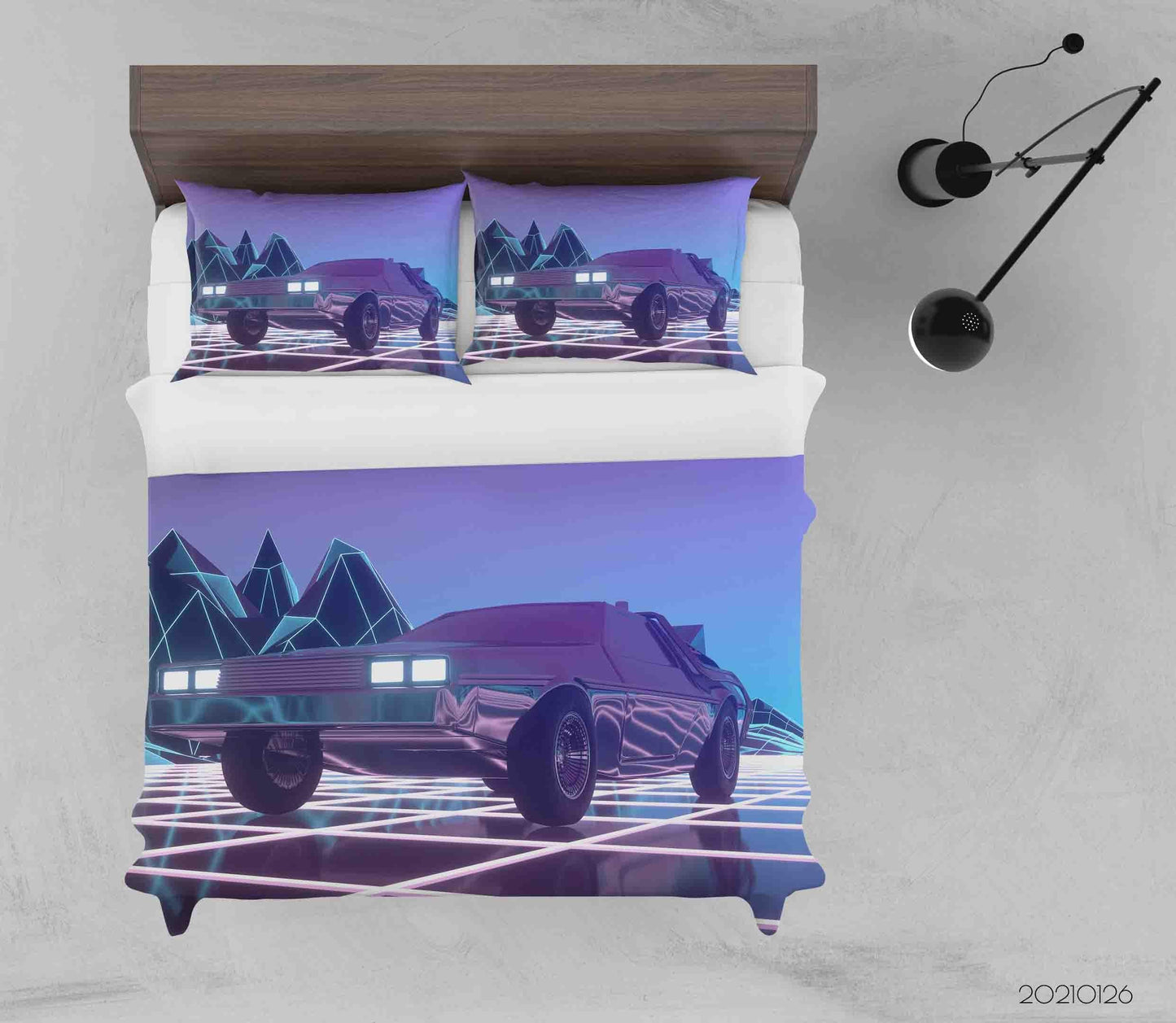 3D Cartoon Car Pattern Design Quilt Cover Set Bedding Set Duvet Cover Pillowcases 48