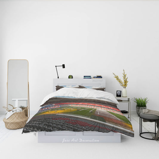 3D Bayern Munich Football Field Quilt Cover Set Bedding Set Duvet Cover Pillowcase 725