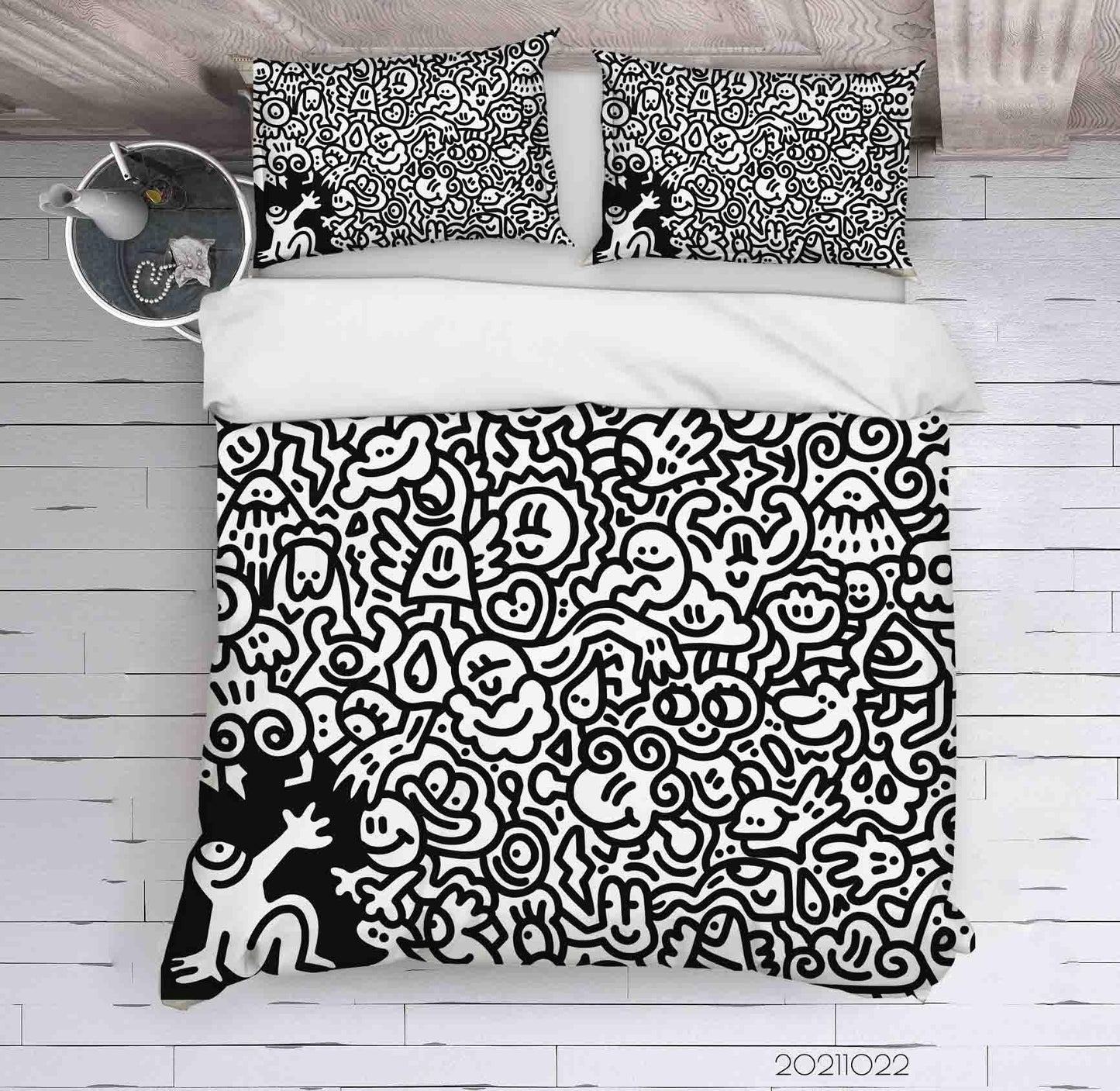 3D Abstract Art Graffiti Quilt Cover Set Bedding Set Duvet Cover Pillowcases 54
