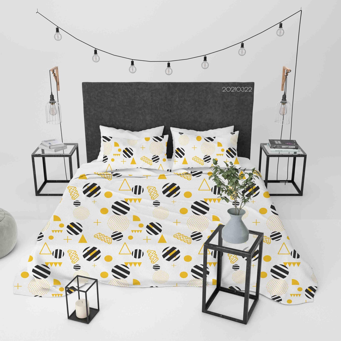 3D Abstract Geometric Pattern Quilt Cover Set Bedding Set Duvet Cover Pillowcases 125