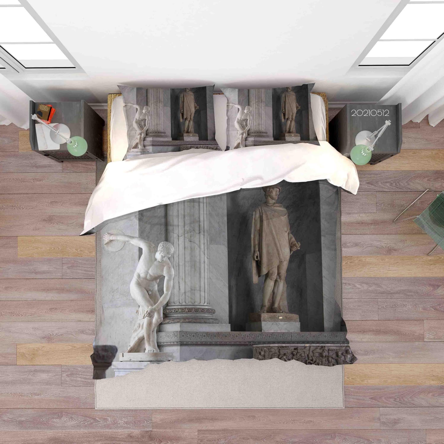 3D Architecture Sculpture Quilt Cover Set Bedding Set Duvet Cover Pillowcases 280