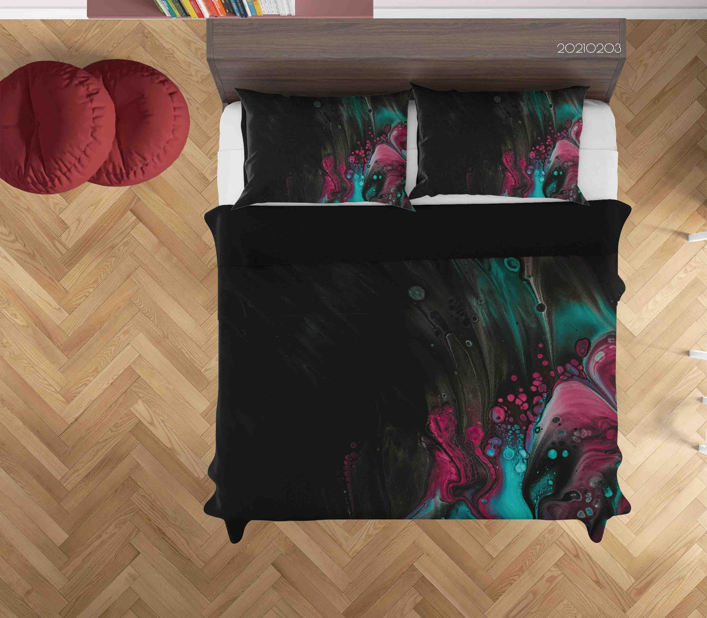 3D Abstract Marble Texture Quilt Cover Set Bedding Set Duvet Cover Pillowcases 66