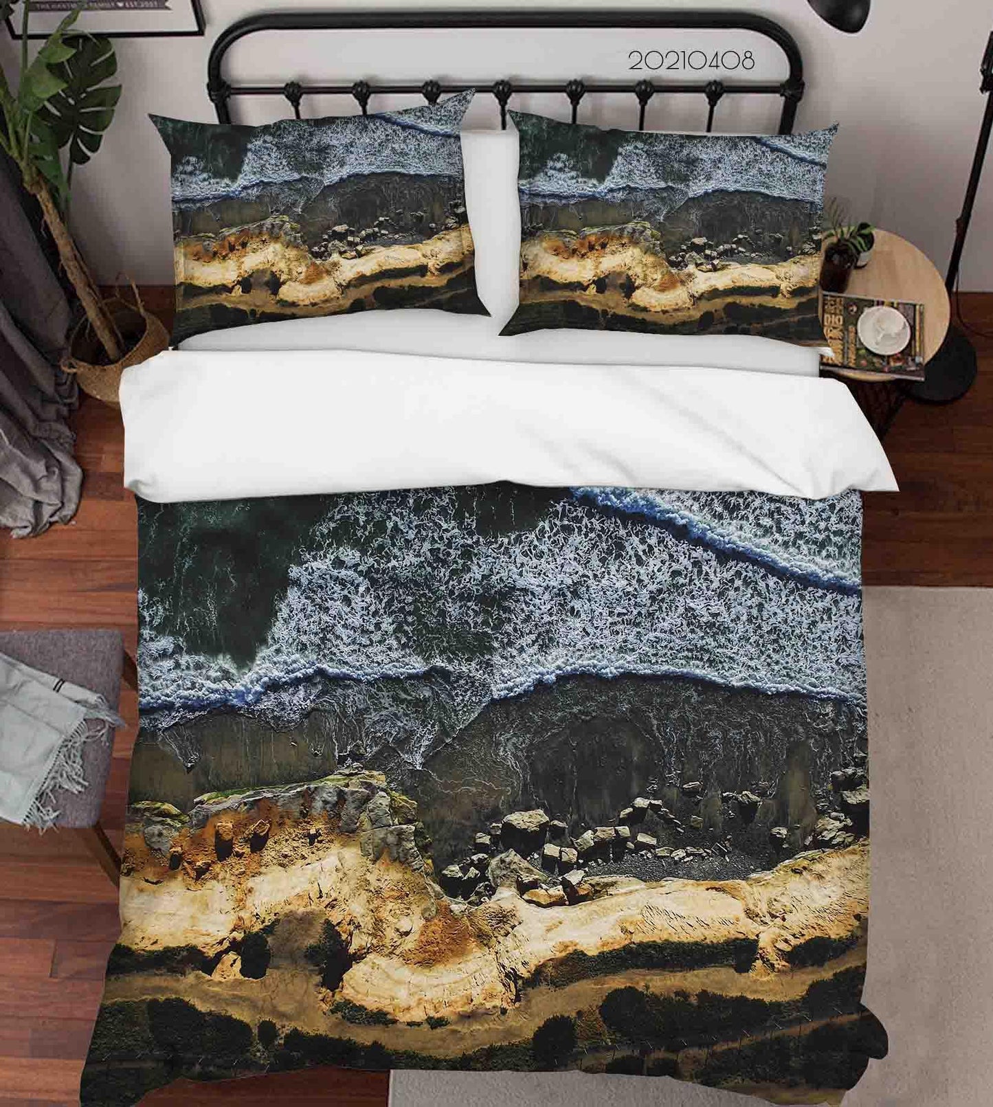 3D Beach Waves Landscape Quilt Cover Set Bedding Set Duvet Cover Pillowcases 51