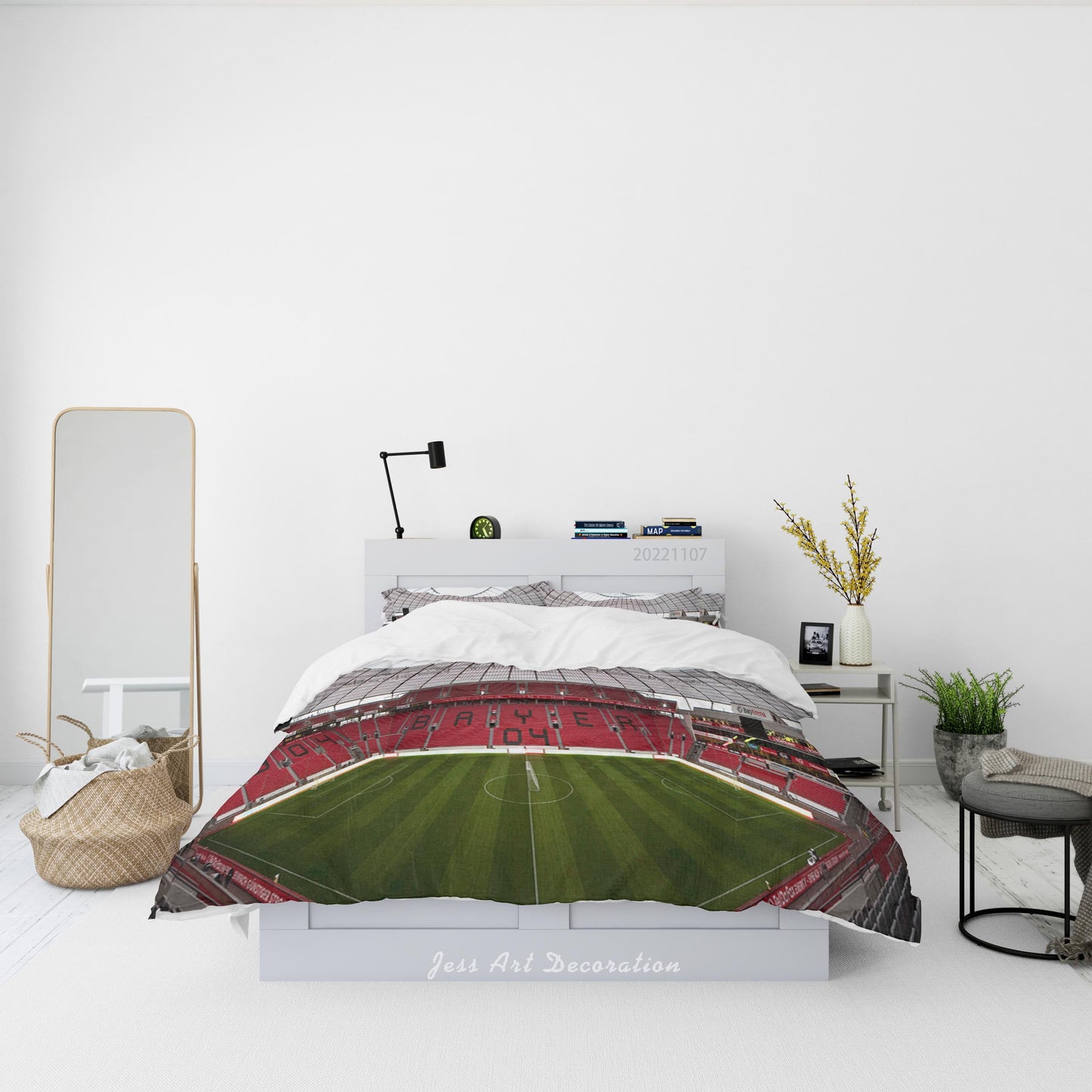 3D Bayer Leverkusen Football Field Spectator Seats Quilt Cover Set Bedding Set Duvet Cover Pillowcase 742