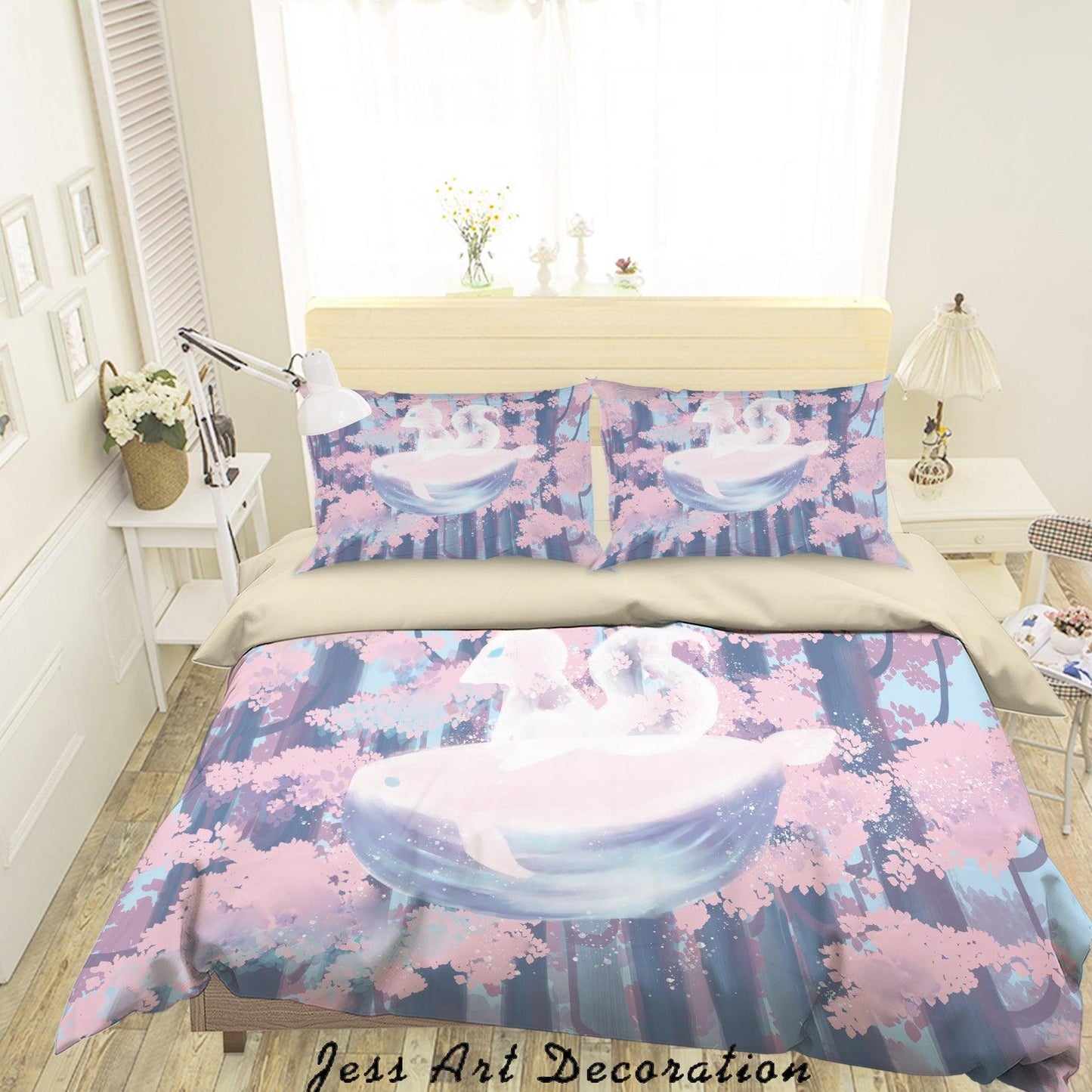 3D Cartoon Animal Forest Tree Quilt Cover Set Bedding Set Duvet Cover Pillowcases A583 LQH