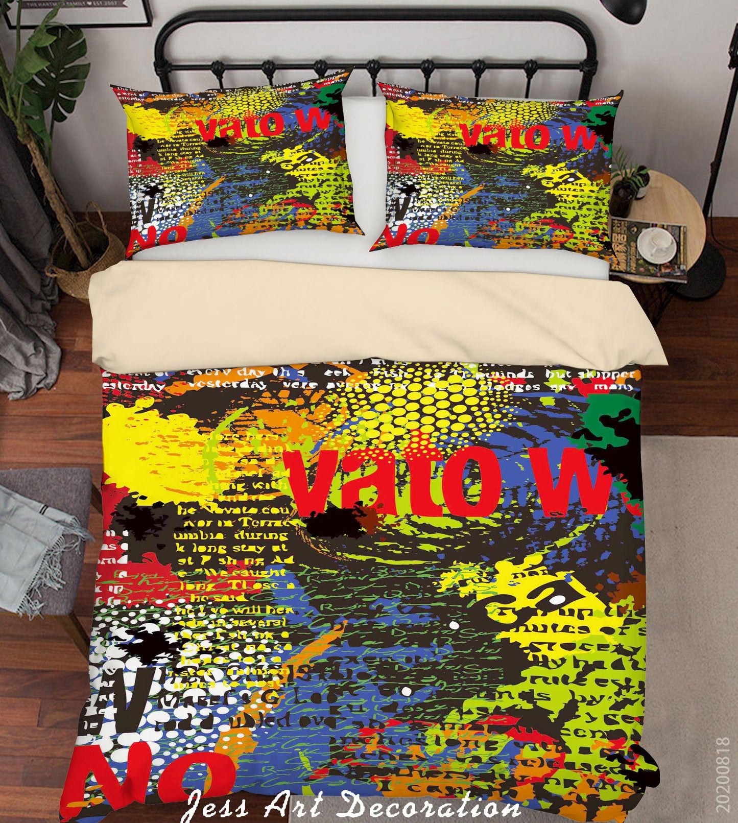 3D Abstract Colorful Painting Quilt Cover Set Bedding Set Duvet Cover Pillowcases LXL