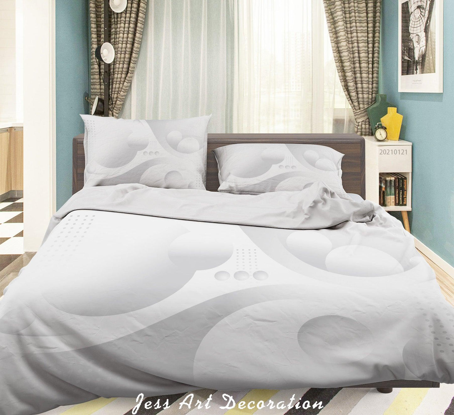 3D Abstract Geometric Pattern Quilt Cover Set Bedding Set Duvet Cover Pillowcases 50