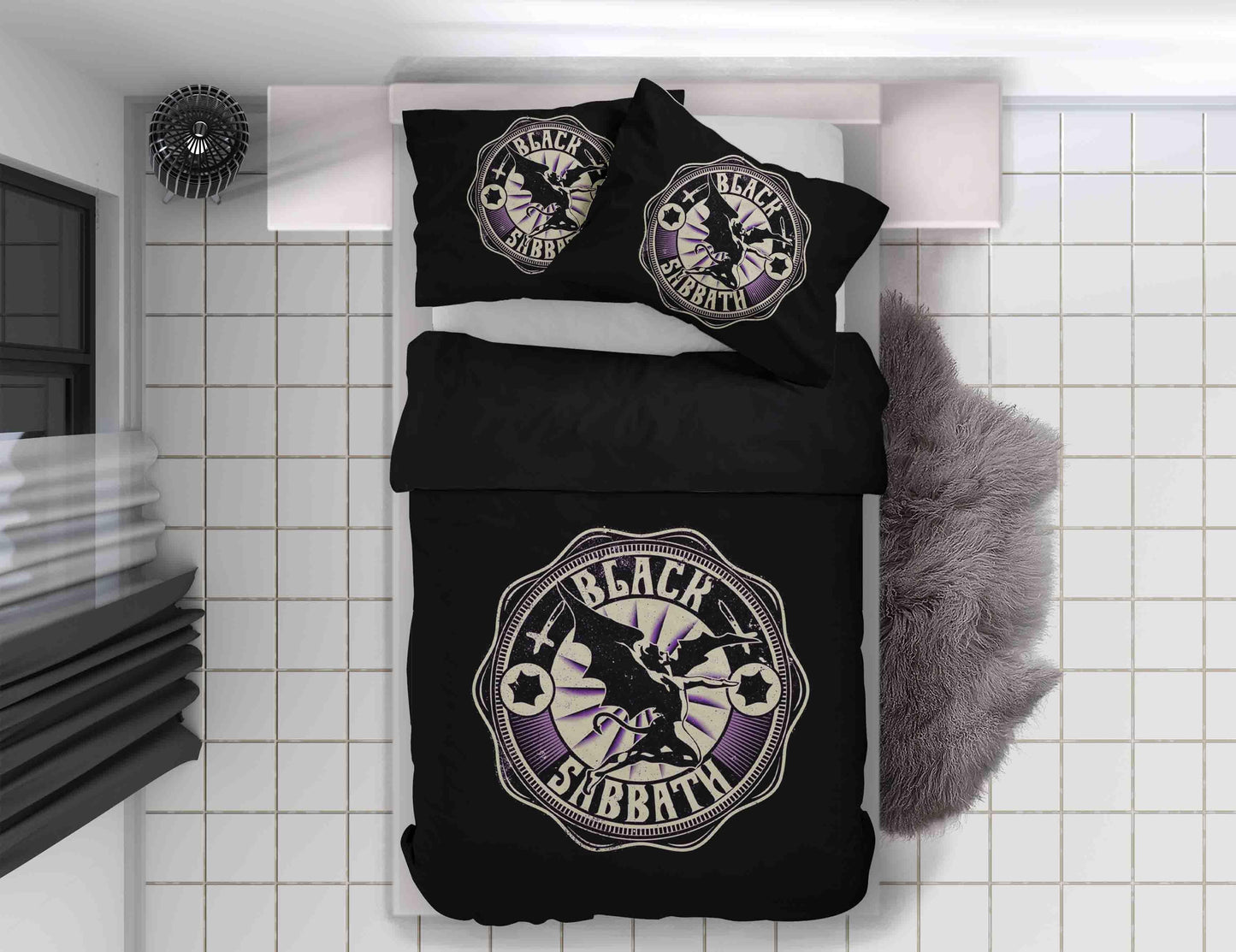 3D Black Sabbath Quilt Cover Set Bedding Set Duvet Cover Pillowcases SF83