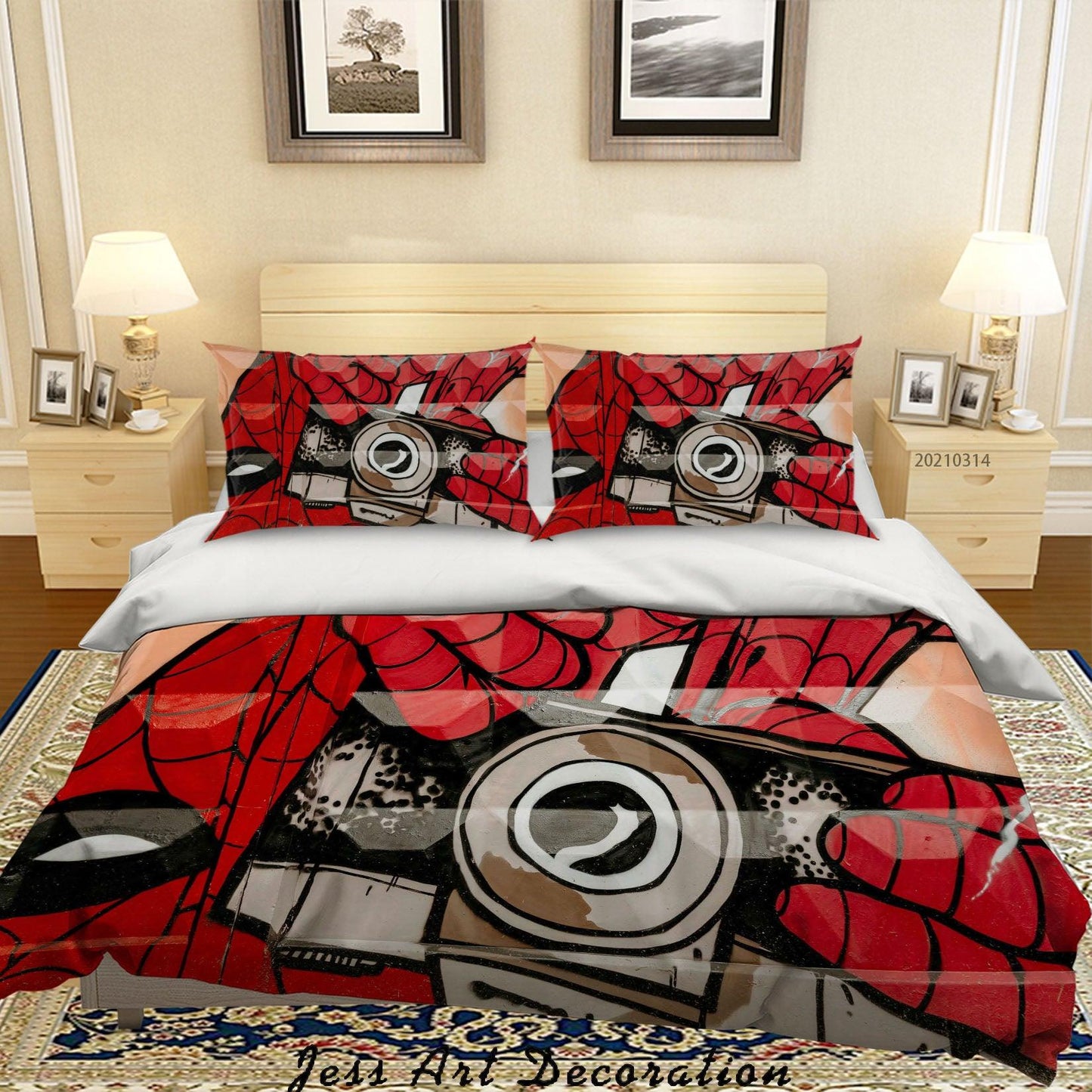 3D Abstract Street Graffiti Quilt Cover Set Bedding Set Duvet Cover Pillowcases 162