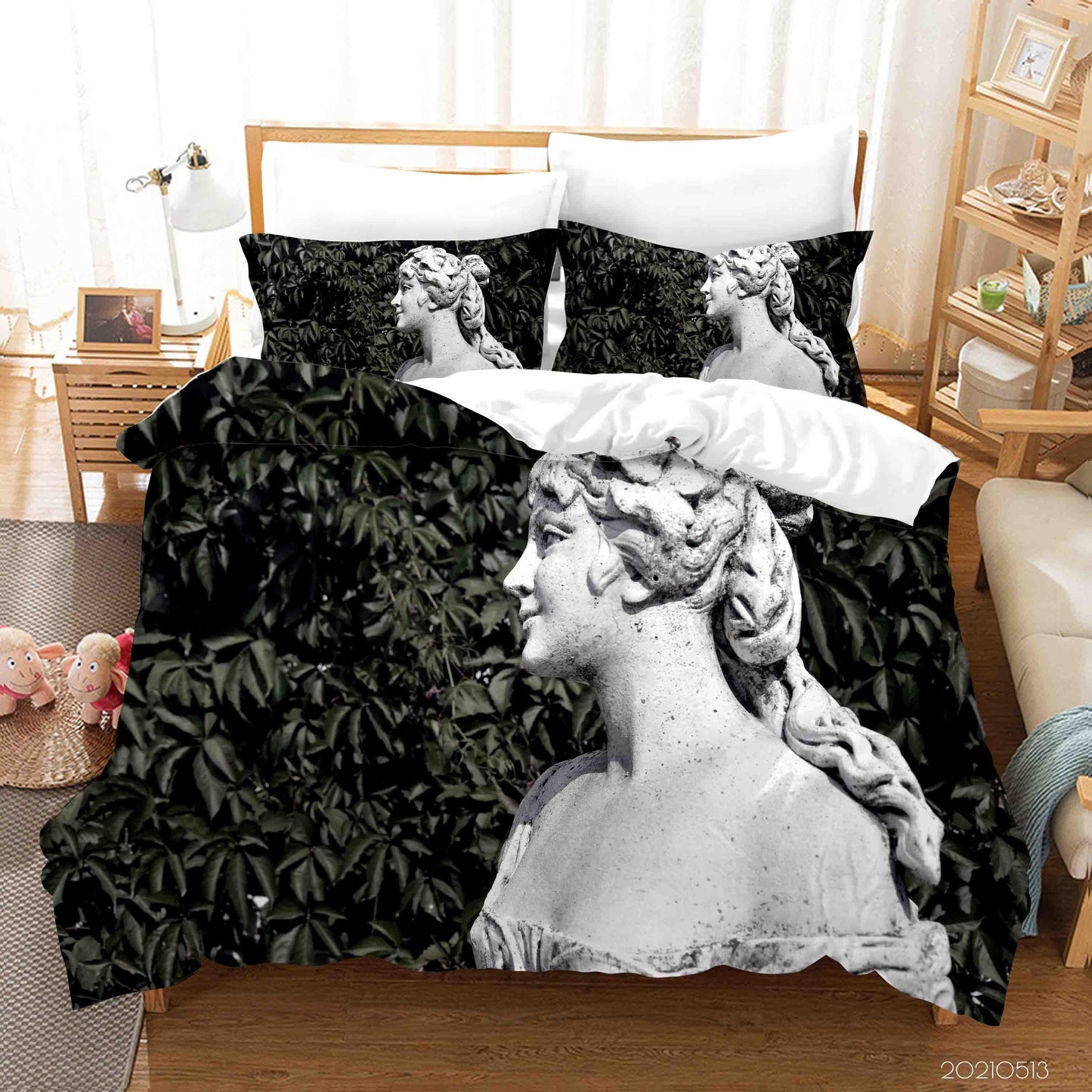 3D Art Sculpture Plant Leaf Quilt Cover Set Bedding Set Duvet Cover Pillowcases 294