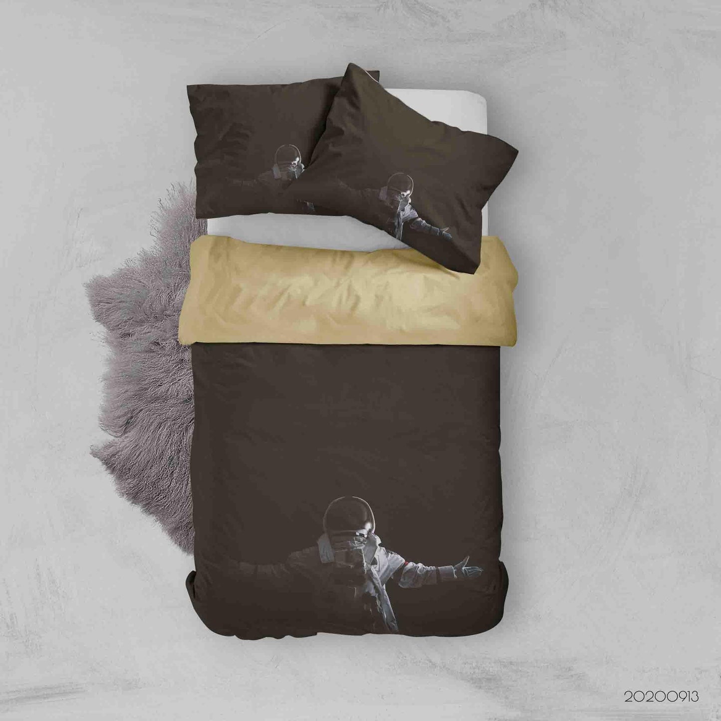 3D Astronaut Lost Space Quilt Cover Set Bedding Set Duvet Cover Pillowcases WJ 1806