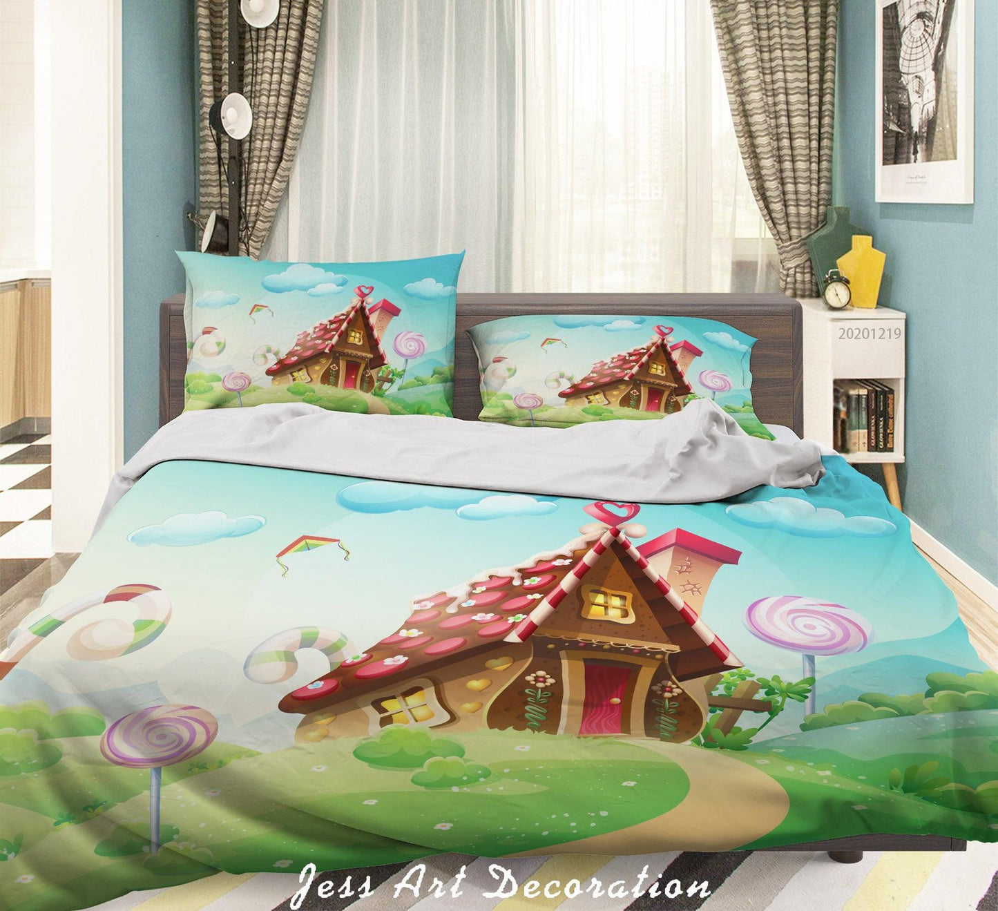 3D Cartoon Illustration Pattern Quilt Cover Set Bedding Set Duvet Cover Pillowcases 79