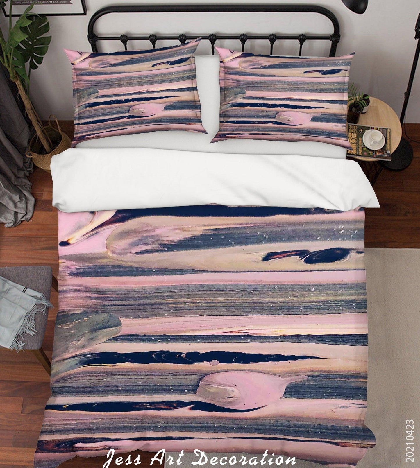 3D Abstract Marble Texture Quilt Cover Set Bedding Set Duvet Cover Pillowcases 68