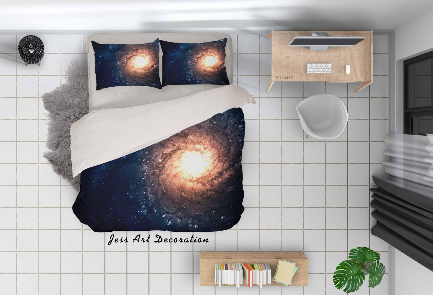 3D Abstract Space Background Quilt Cover Set Bedding Set Duvet Cover Pillowcases 148