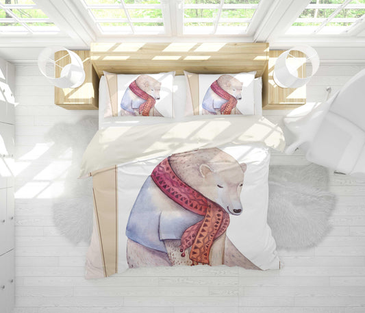 3D Bear Quilt Cover Set Bedding Set Pillowcases 42