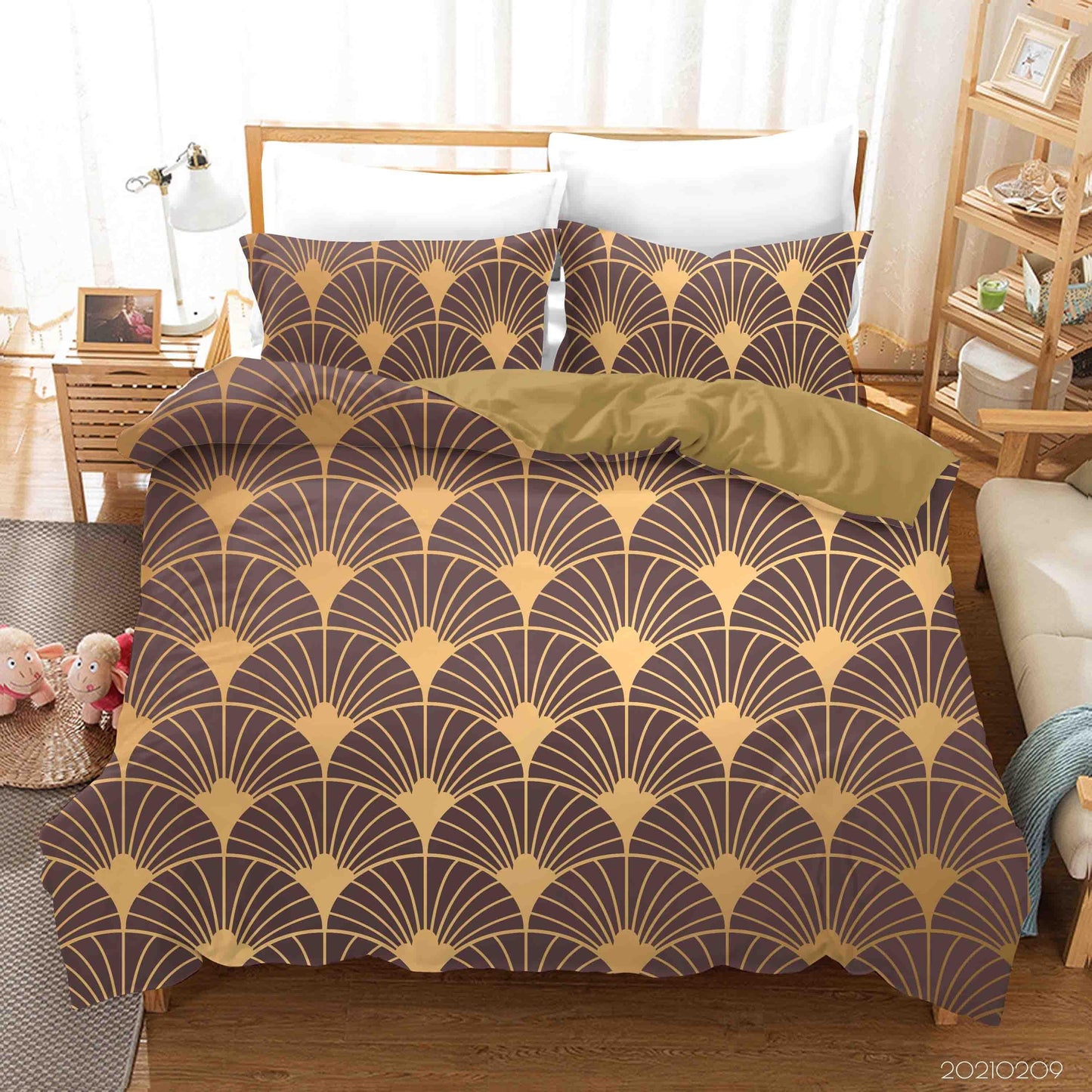 3D Abstract Ornamental Geometric Pattern Quilt Cover Set Bedding Set Duvet Cover Pillowcases 305