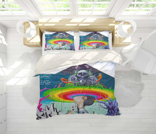 3D Alien Planets Boy Quilt Cover Set Bedding Set Pillowcases 08