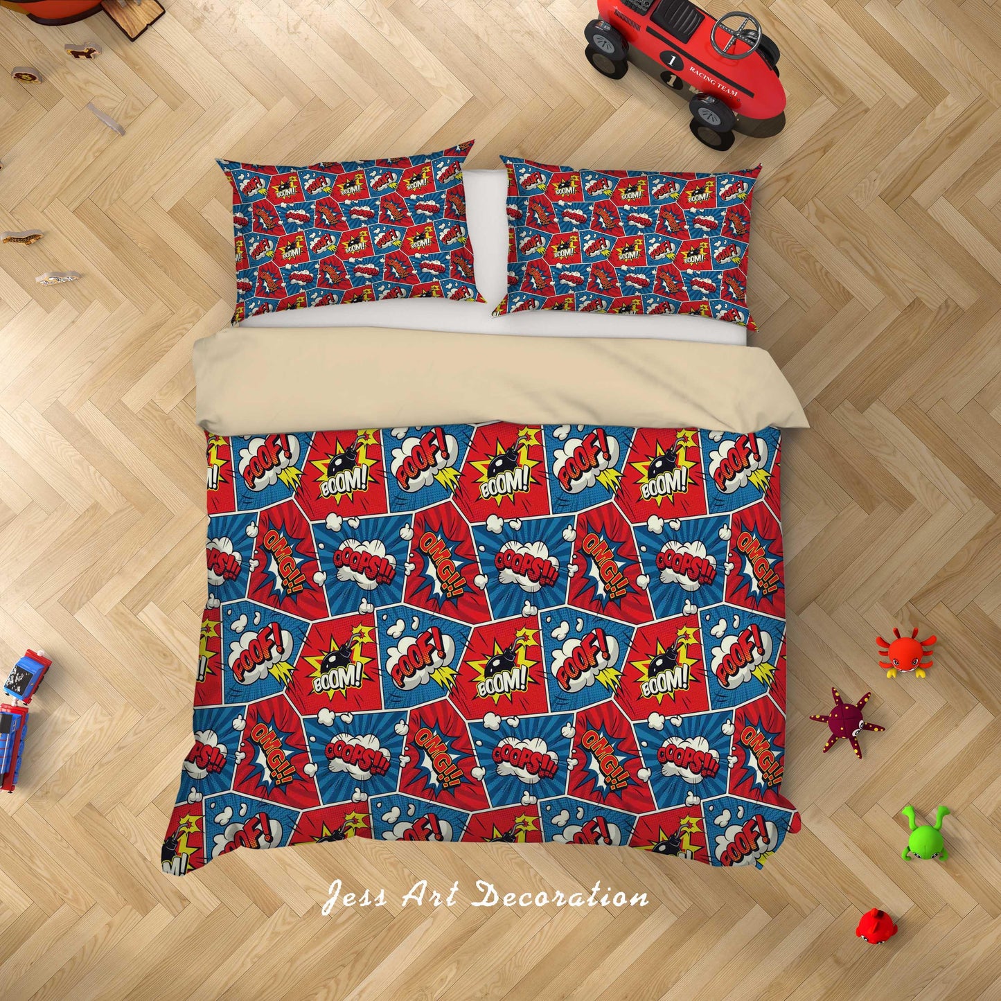 3D Boxing Fight Quilt Cover Set Bedding Set Duvet Cover Pillowcases A060 LQH