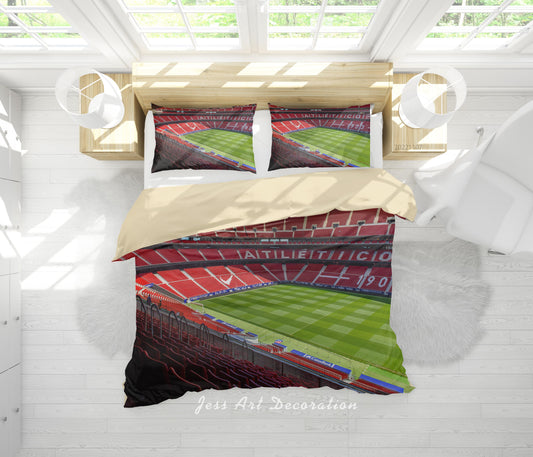 3D Atletico Madrid Spectator Seats Quilt Cover Set Bedding Set Duvet Cover Pillowcase 834