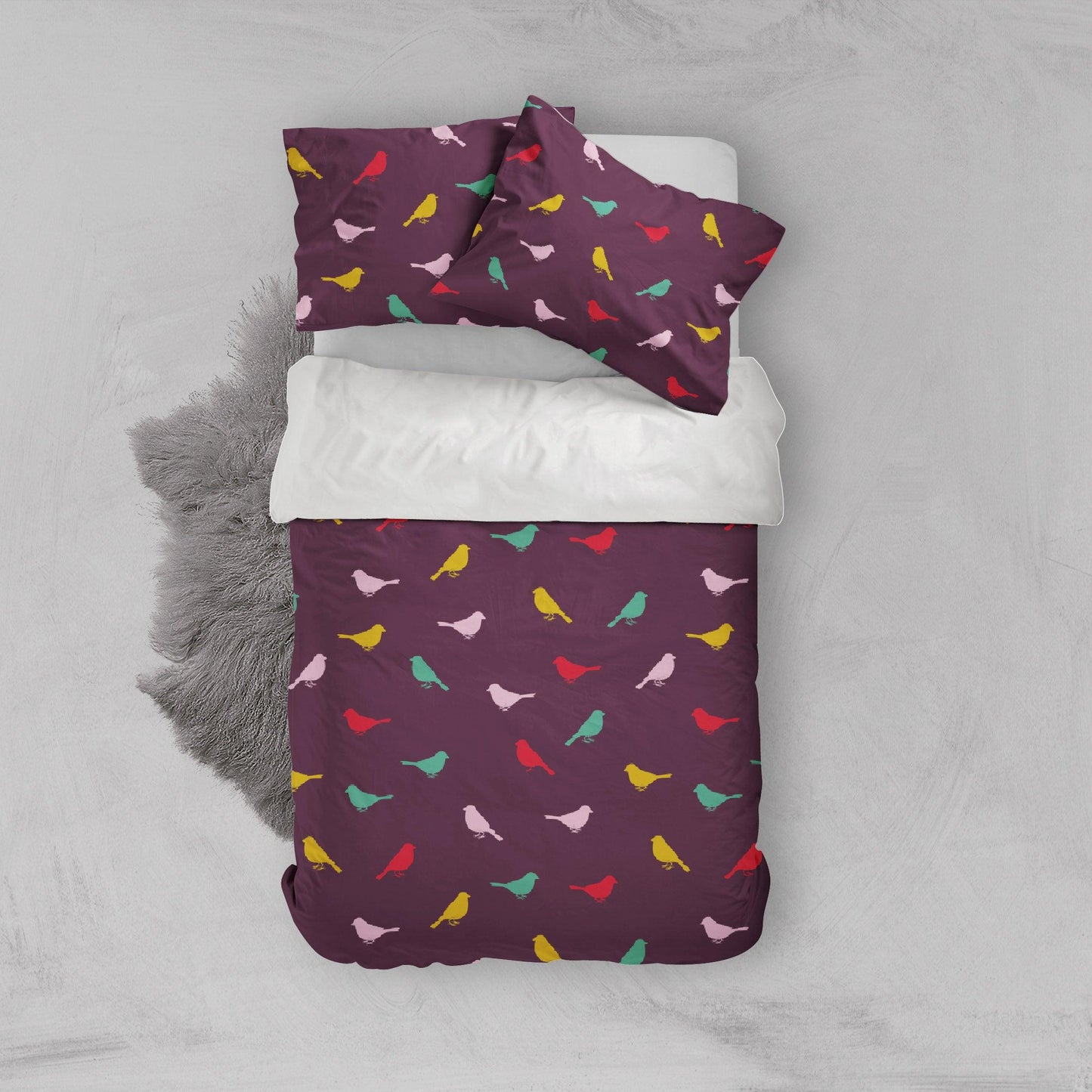 3D Bird Color Pattern Quilt Cover Set Bedding Set Pillowcases  19