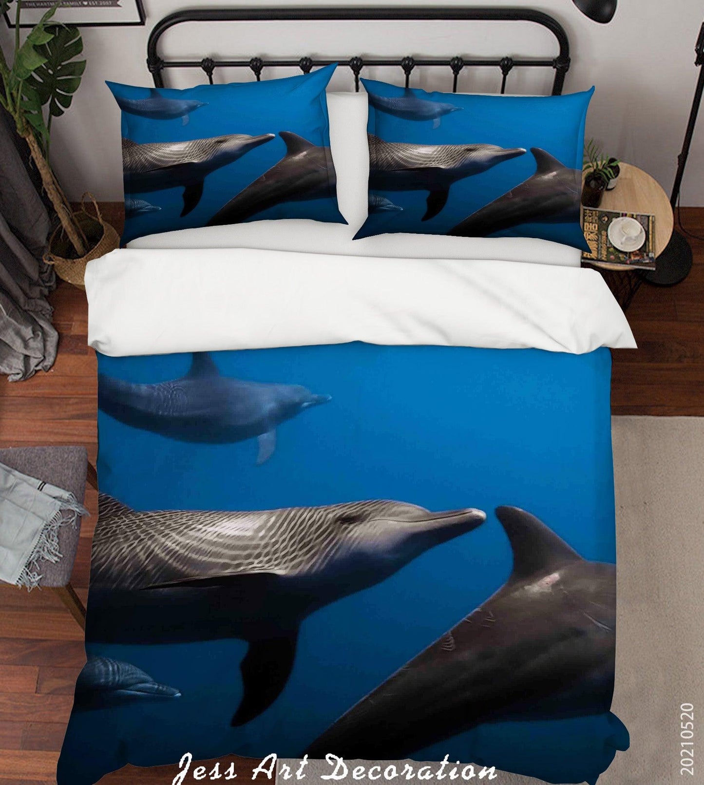 3D Blue Sea Whale Quilt Cover Set Bedding Set Duvet Cover Pillowcases 33