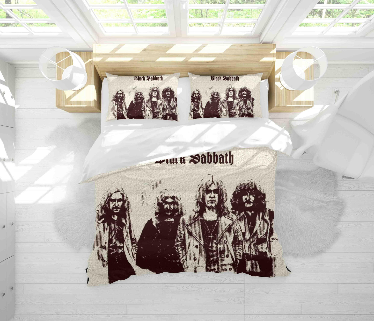 3D Beige Black Sabbath Quilt Cover Set Bedding Set Duvet Cover Pillowcases SF23
