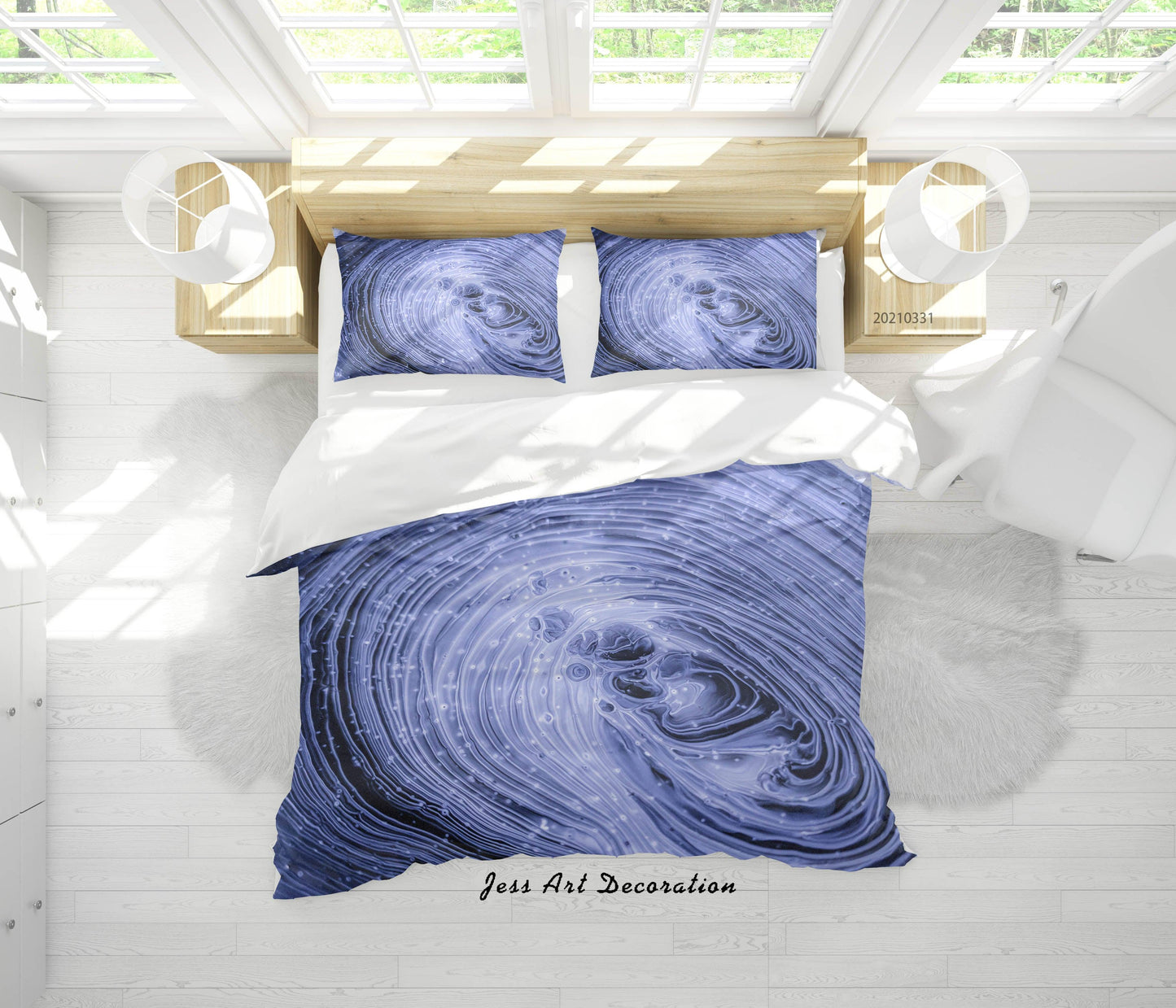 3D Abstract Marble Texture Quilt Cover Set Bedding Set Duvet Cover Pillowcases 157