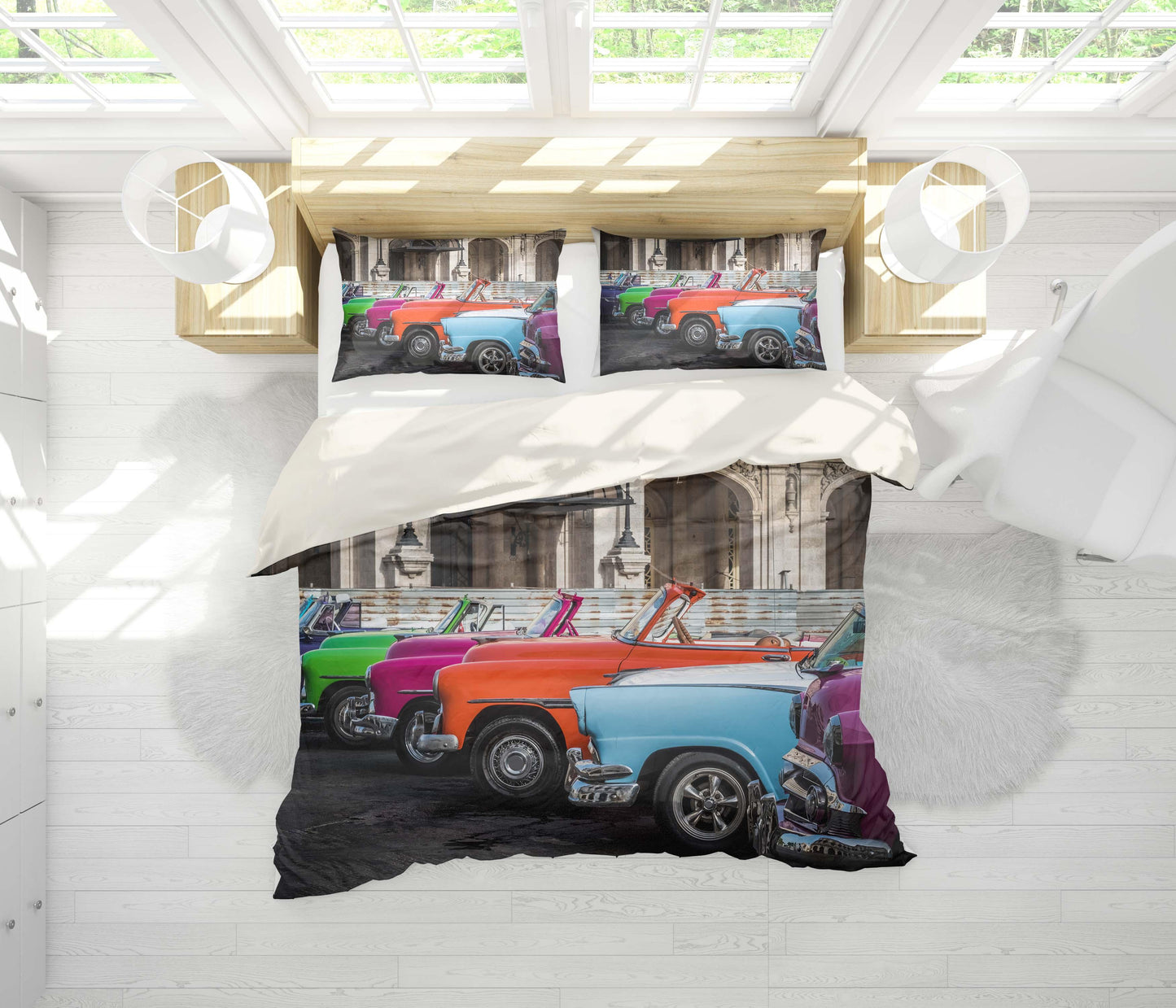 3D Car Quilt Cover Set Bedding Set Pillowcases 39