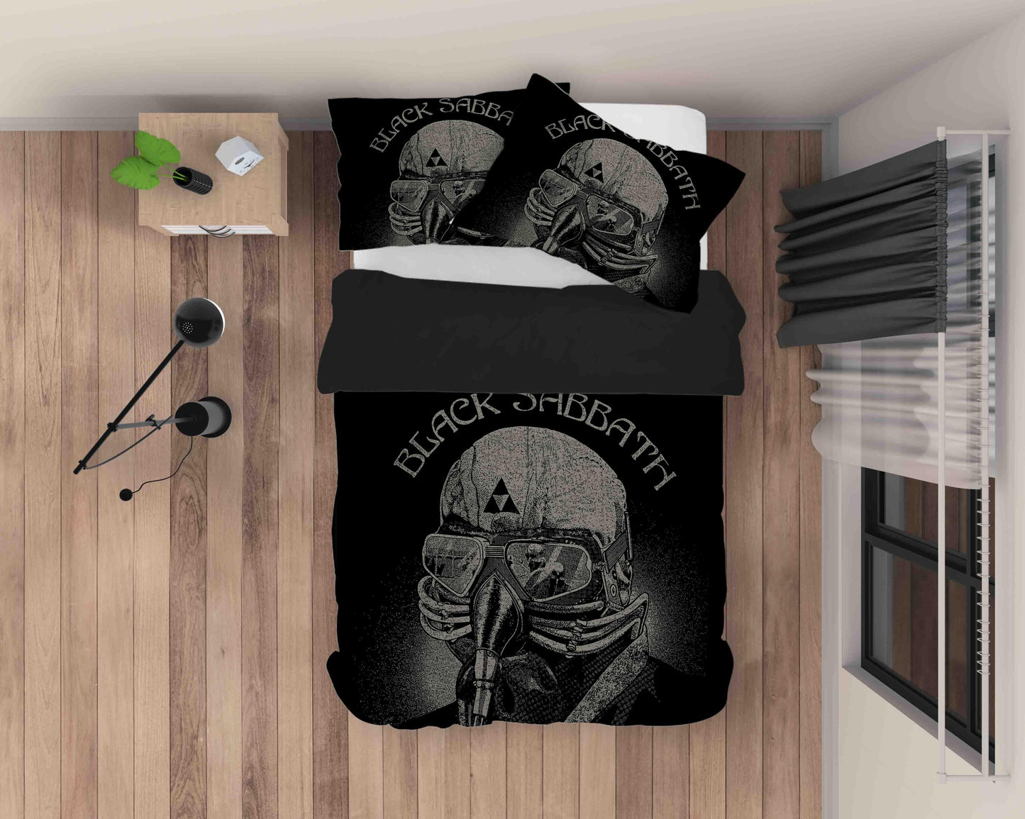 3D Black Sabbath Quilt Cover Set Bedding Set Duvet Cover Pillowcases SF64