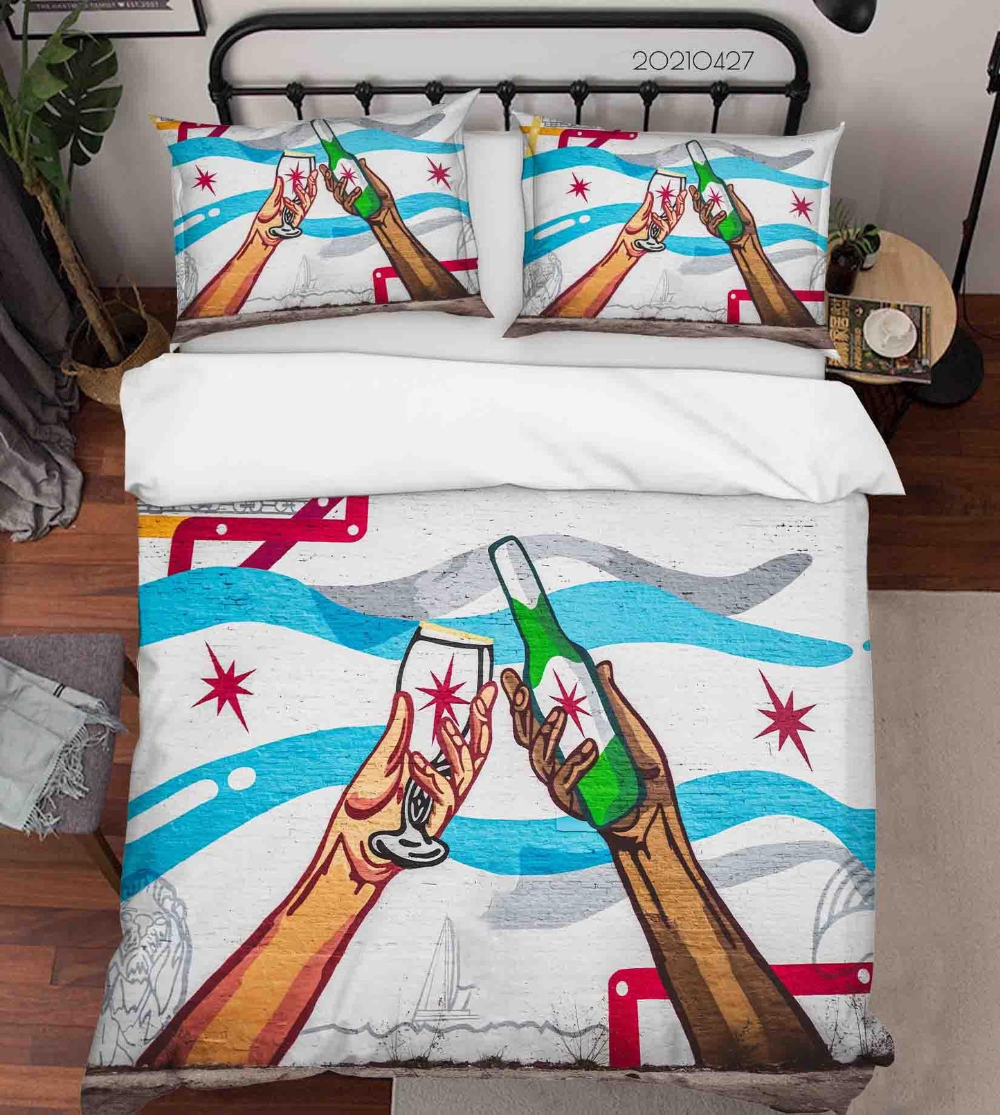 3D Abstract Artist Works Graffiti Quilt Cover Set Bedding Set Duvet Cover Pillowcases 91