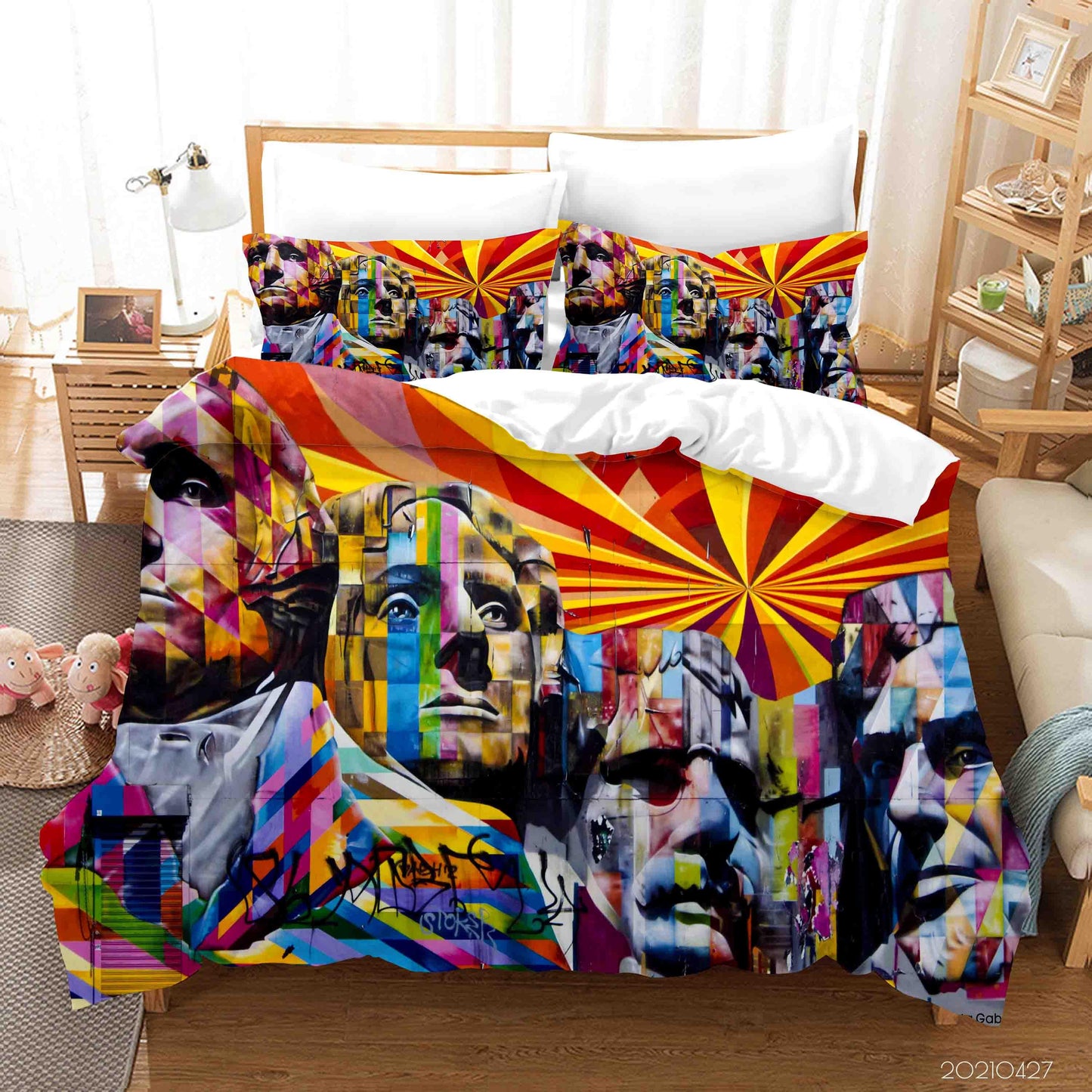 3D Abstract Art Graffiti Quilt Cover Set Bedding Set Duvet Cover Pillowcases 47