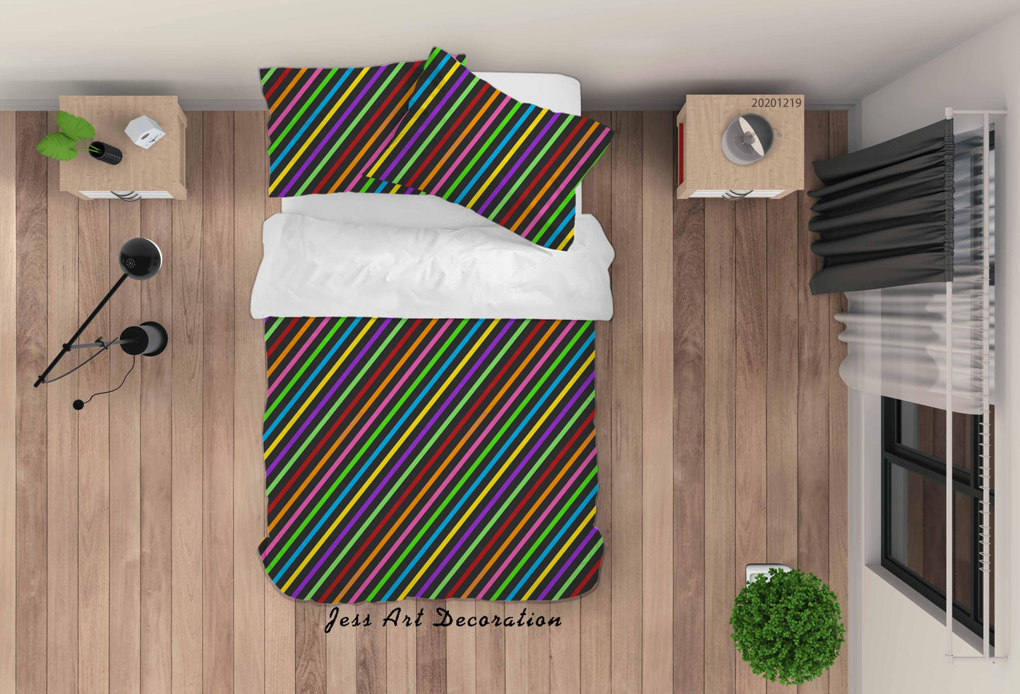 3D Abstract Colorful Geometric Pattern Quilt Cover Set Bedding Set Duvet Cover Pillowcases 35