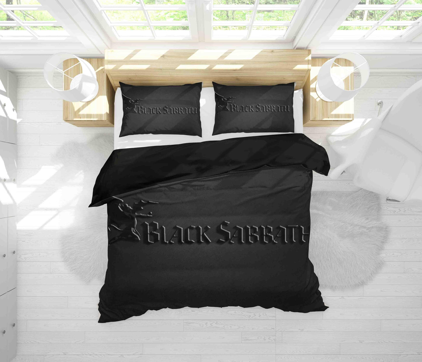 3D Black Sabbath Quilt Cover Set Bedding Set Duvet Cover Pillowcases SF61