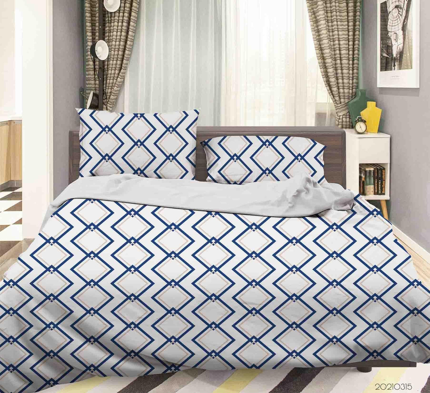 3D Abstract Geometric Art Decoration Quilt Cover Set Bedding Set Duvet Cover Pillowcases 227