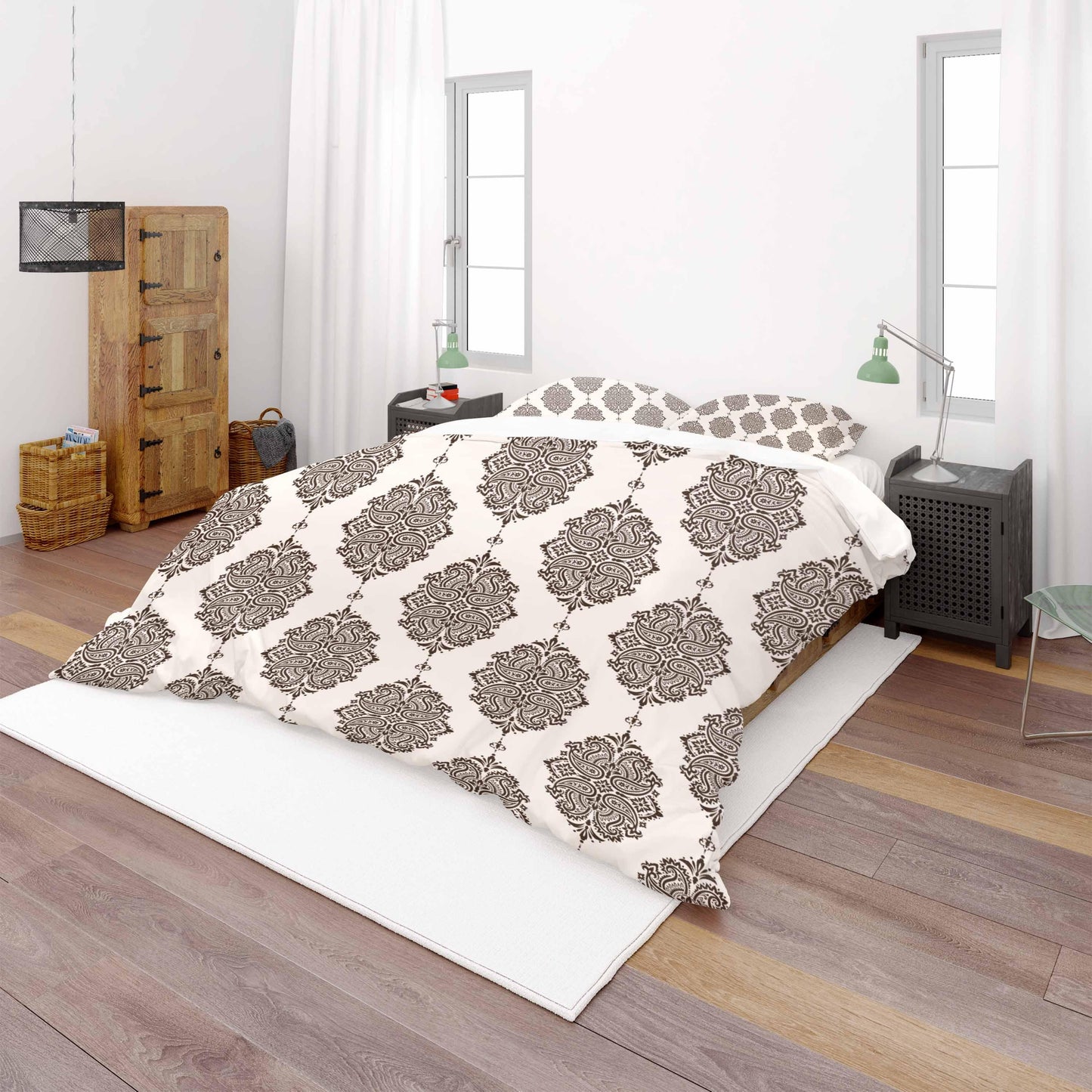 3D Brown Floral Khaki Background Quilt Cover Set Bedding Set Pillowcases 31